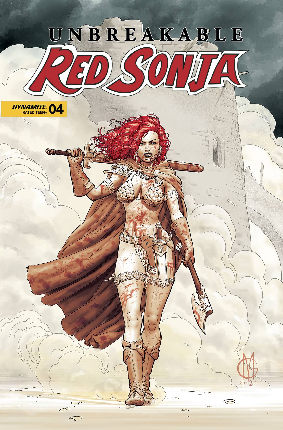 Dynamite Comic Books UNBREAKABLE RED SONJA #4 CVR C MATTEONI 72513032317004031 NOV220713