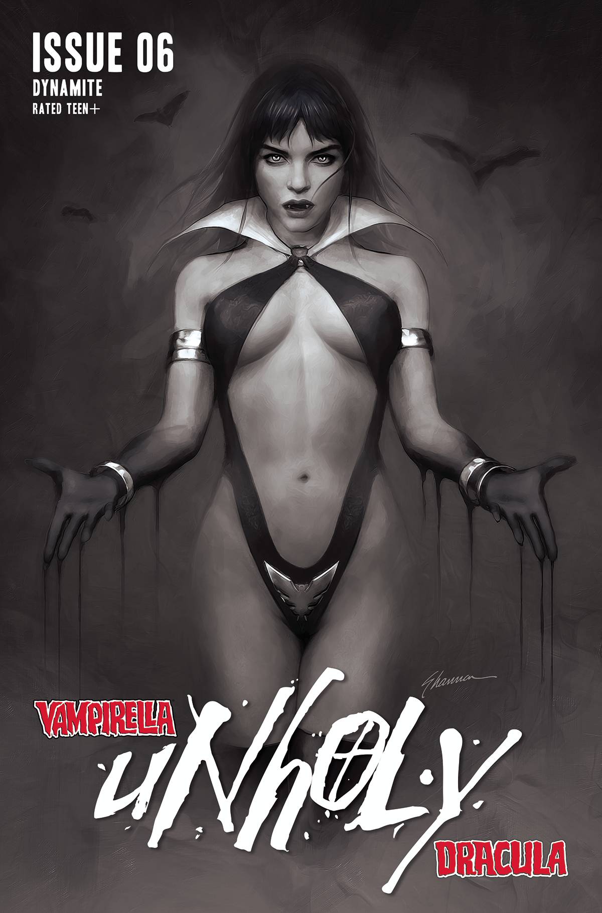 VAMPIRELLA DRACULA UNHOLY #6 CVR I 1:25 INCV MAER B&W