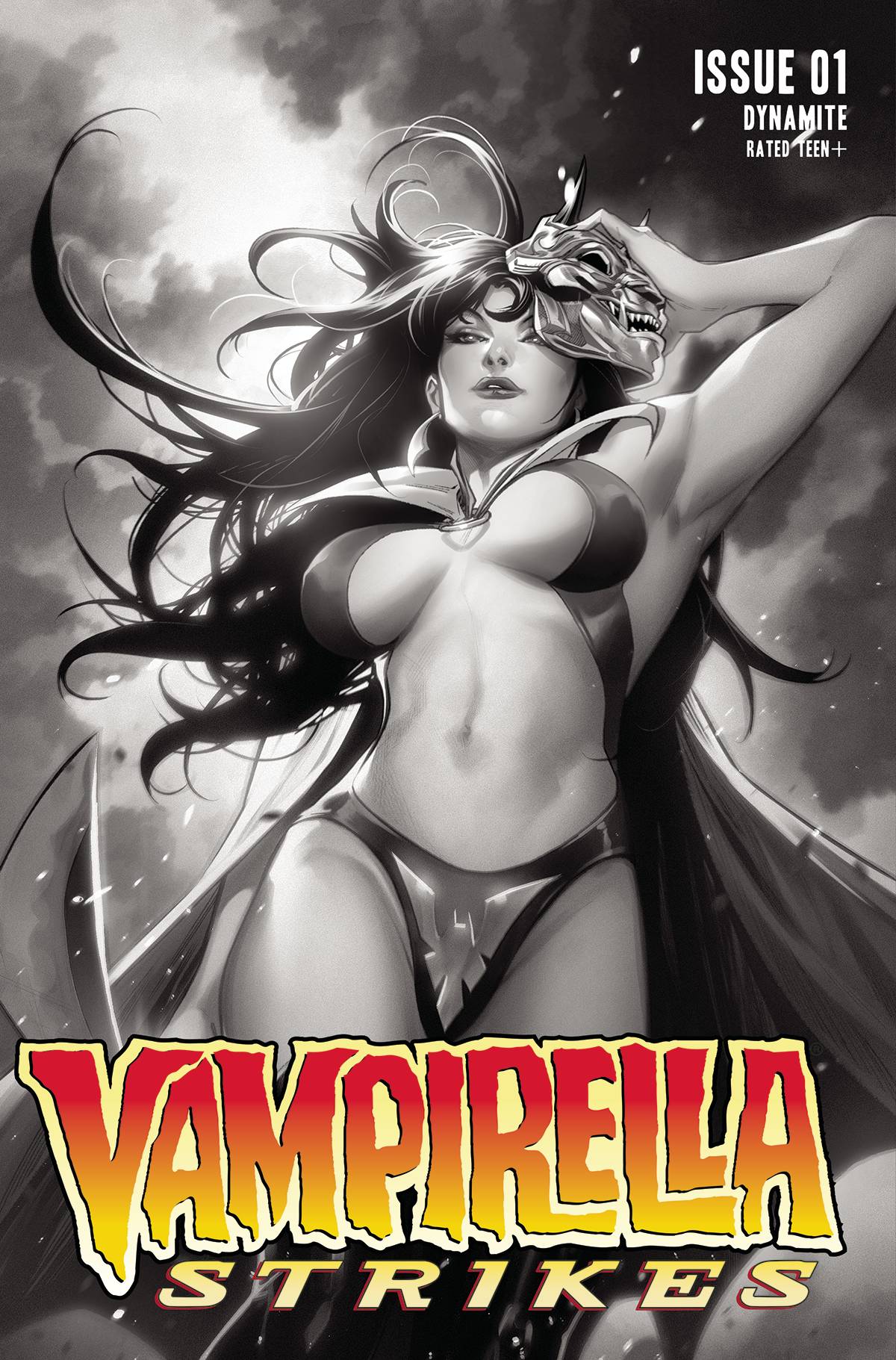 Dynamite Comic Books > Incentives VAMPIRELLA STRIKES #1 CVR I 1:30 INCV SEGOVIA B&W 72513031950001091 MAR220522