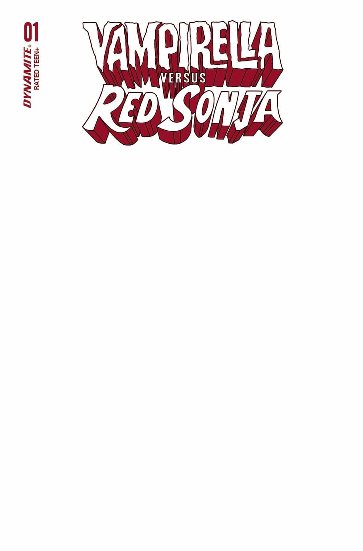 VAMPIRELLA VS RED SONJA #1 CVR F BLANK AUTHENTIX