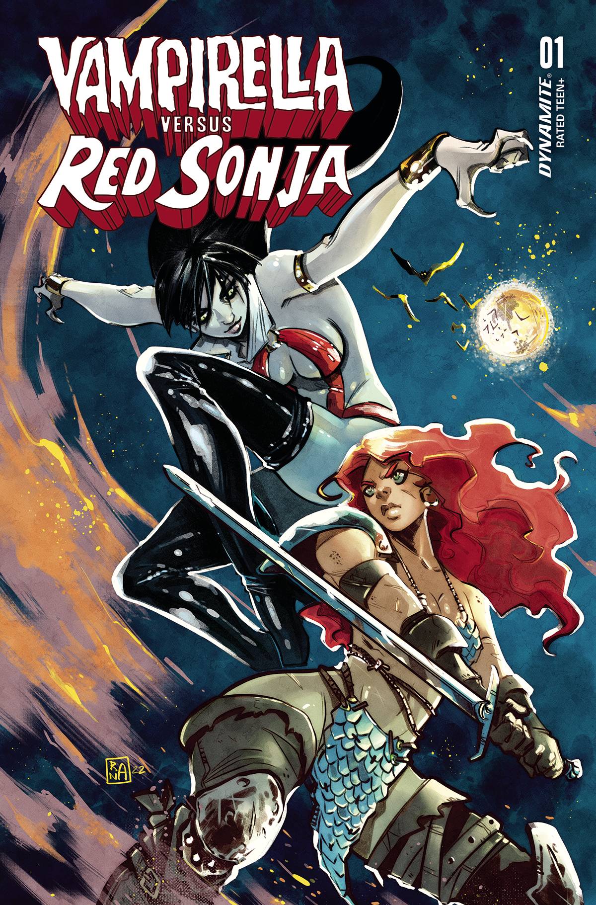 Dynamite Comic Books VAMPIRELLA VS RED SONJA #1 CVR Q FOC RANALDI ORIGINAL 72513032443601171 AUG228278