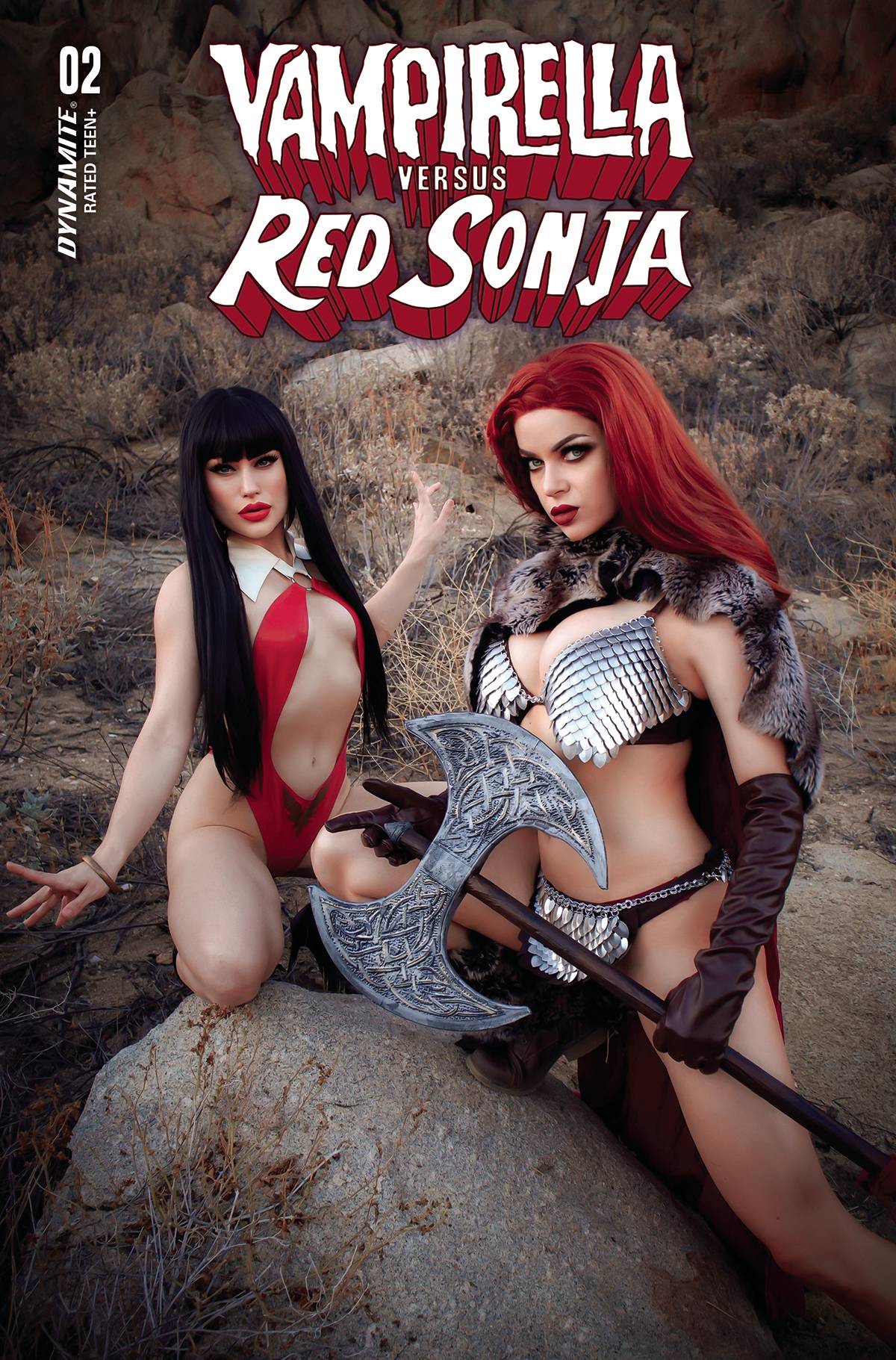 Dynamite Comic Books VAMPIRELLA VS RED SONJA #2 CVR E COSPLAY 72513032443602051 OCT220630