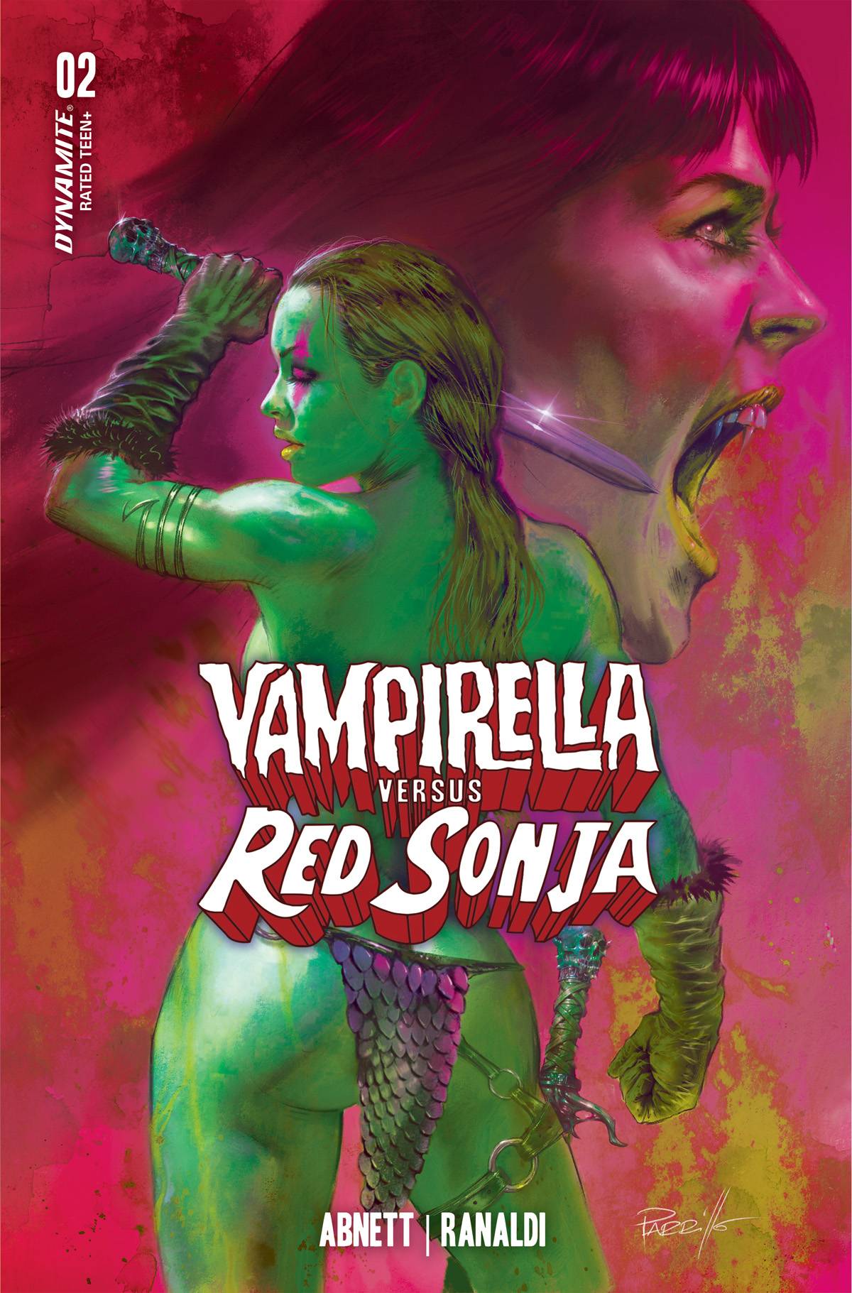 Dynamite Comic Books VAMPIRELLA VS RED SONJA #2 CVR N FOC PARRILLO ULTRAVIOLET 72513032443602141 SEP228174