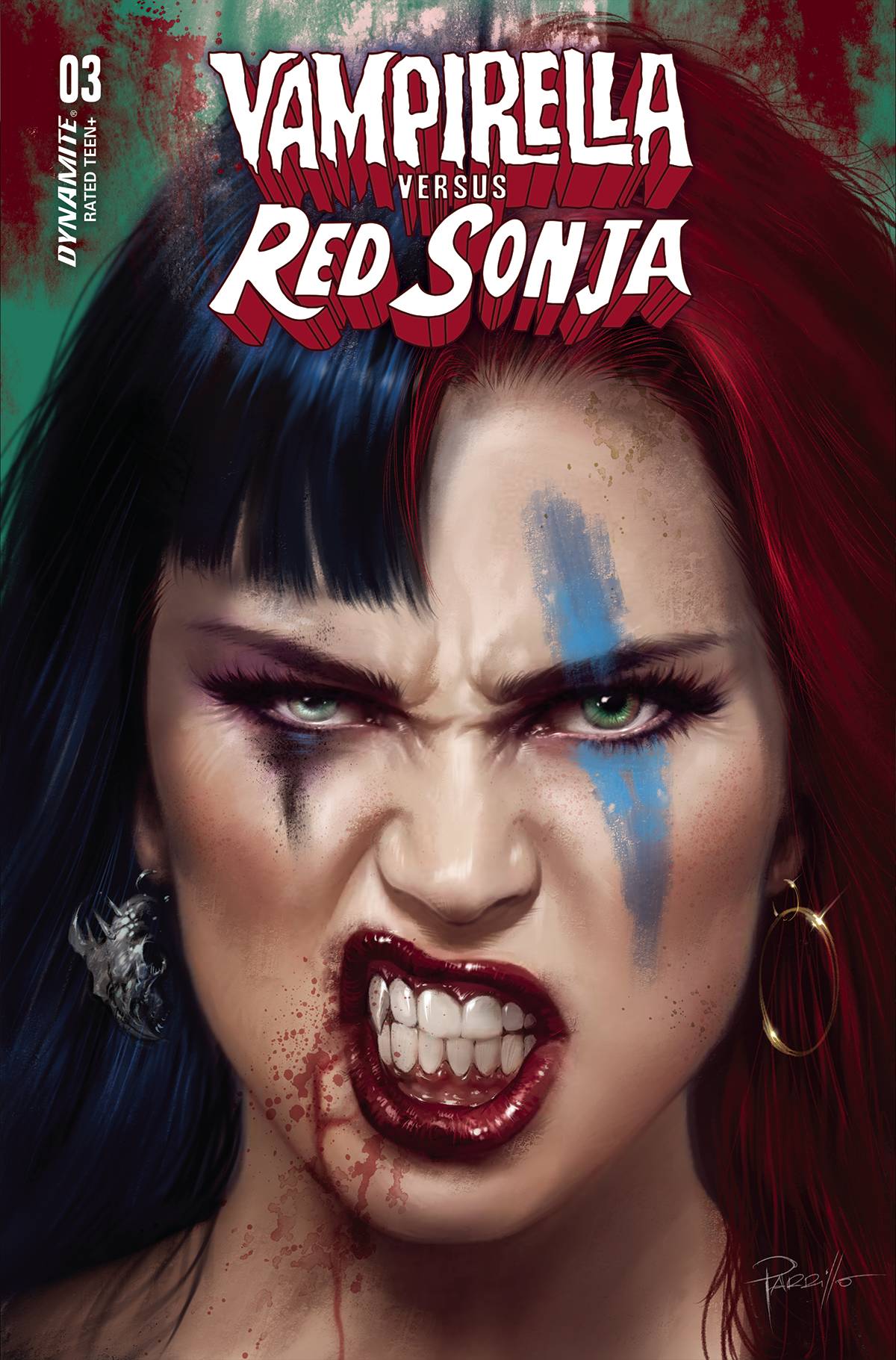 VAMPIRELLA VS RED SONJA #3 CVR A PARRILLO - Third Eye