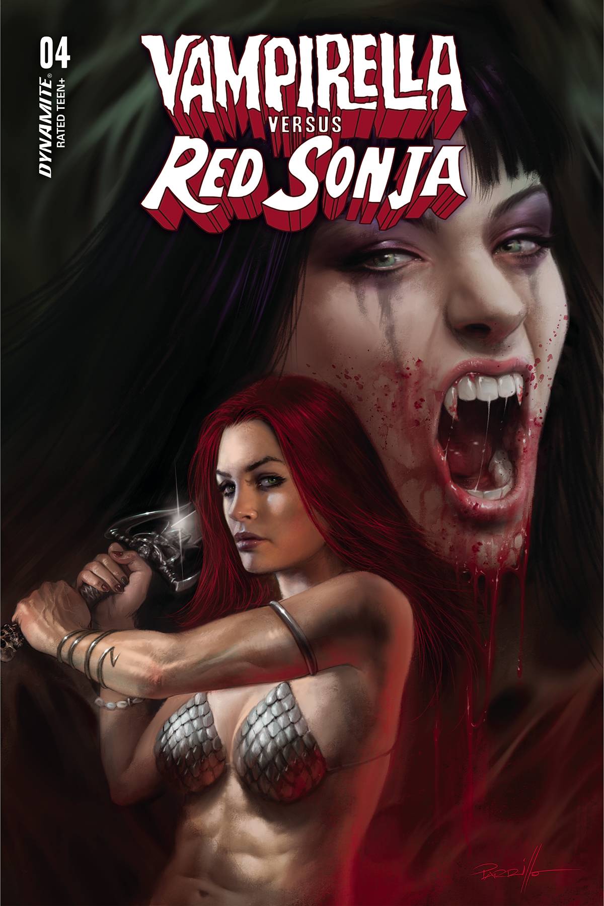 Dynamite Comic Books VAMPIRELLA VS RED SONJA #4 CVR A PARRILLO 72513032443604011 DEC220723