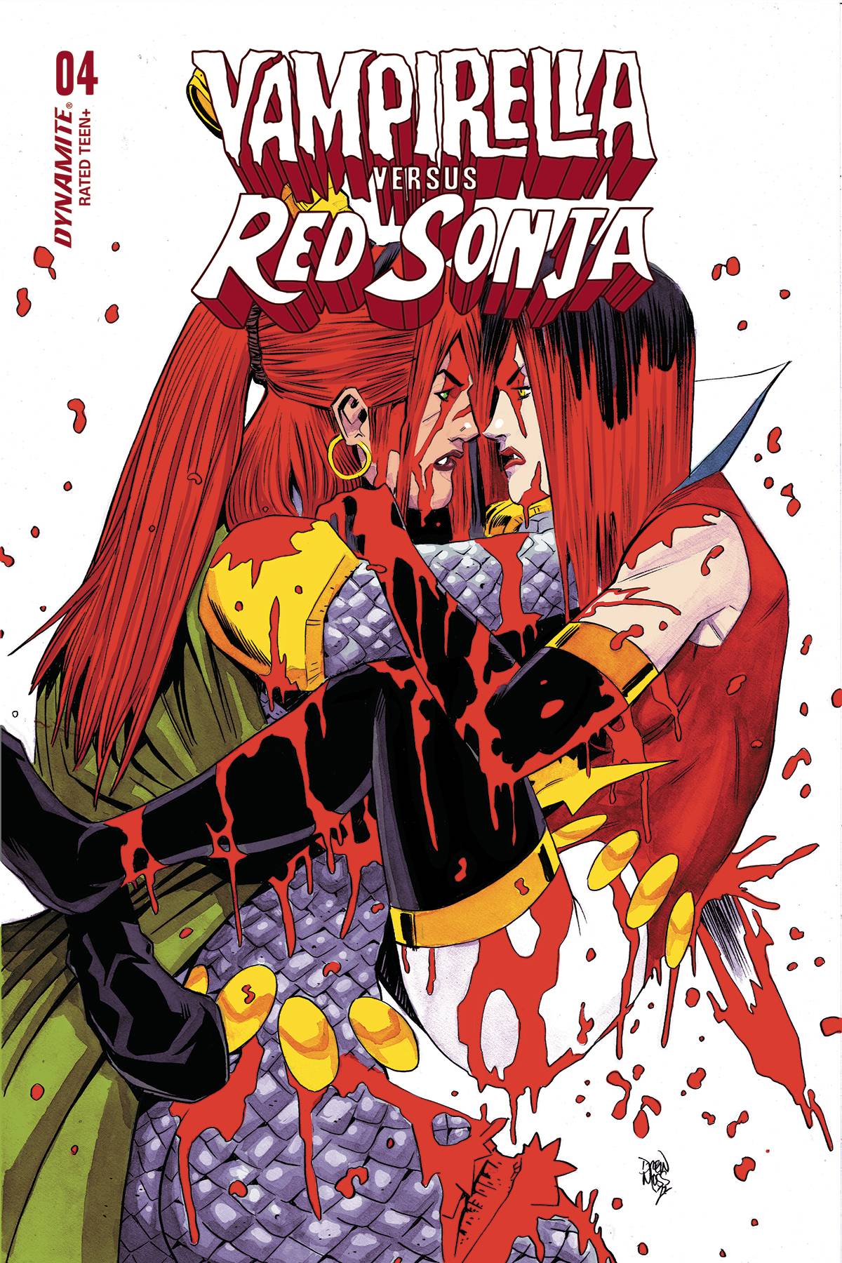 Dynamite Comic Books VAMPIRELLA VS RED SONJA #4 CVR D MOSS 72513032443604041 DEC220726