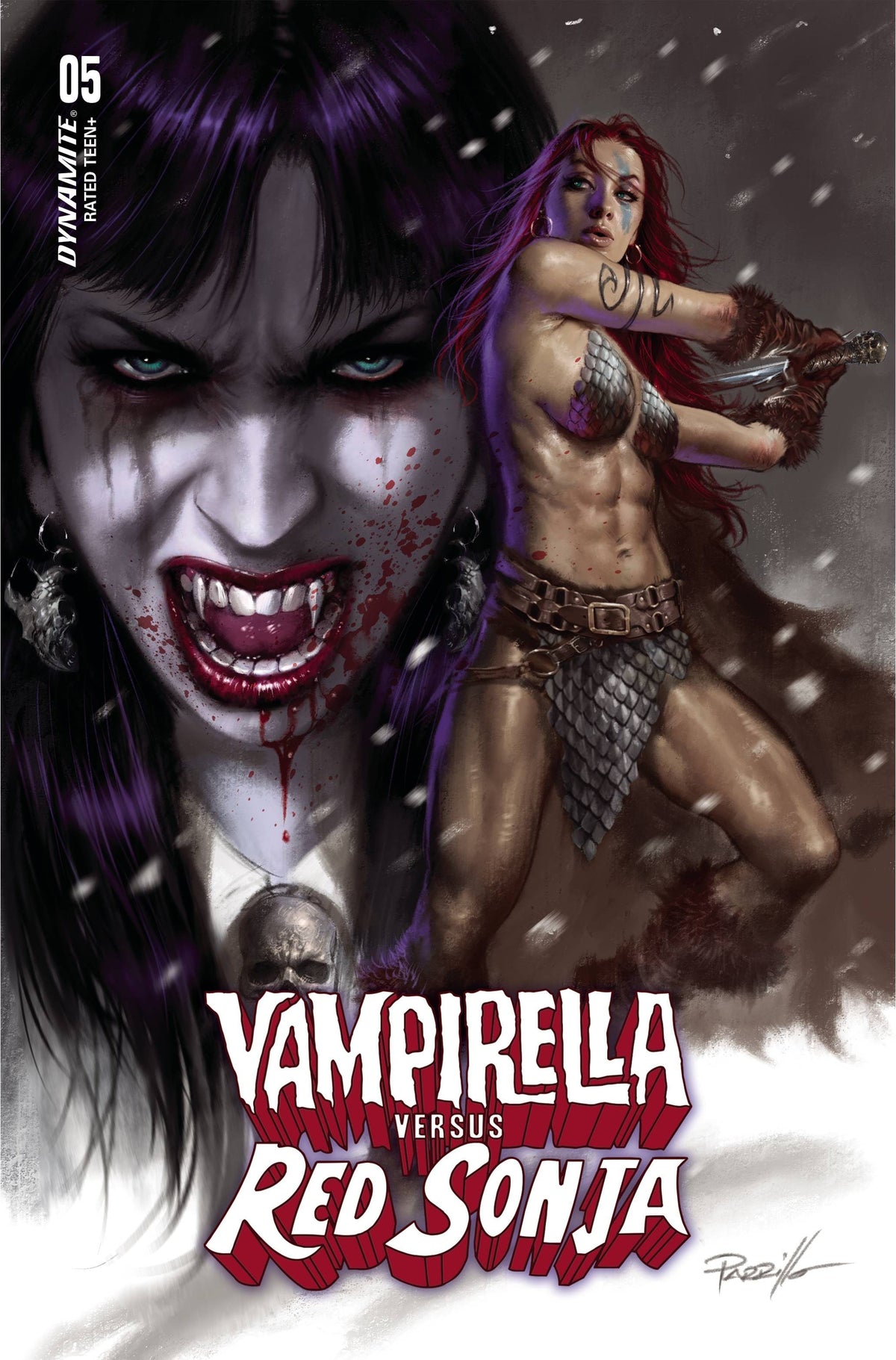 Dynamite Comic Books VAMPIRELLA VS RED SONJA #5 CVR A PARRILLO 72513032443605011 JAN230757