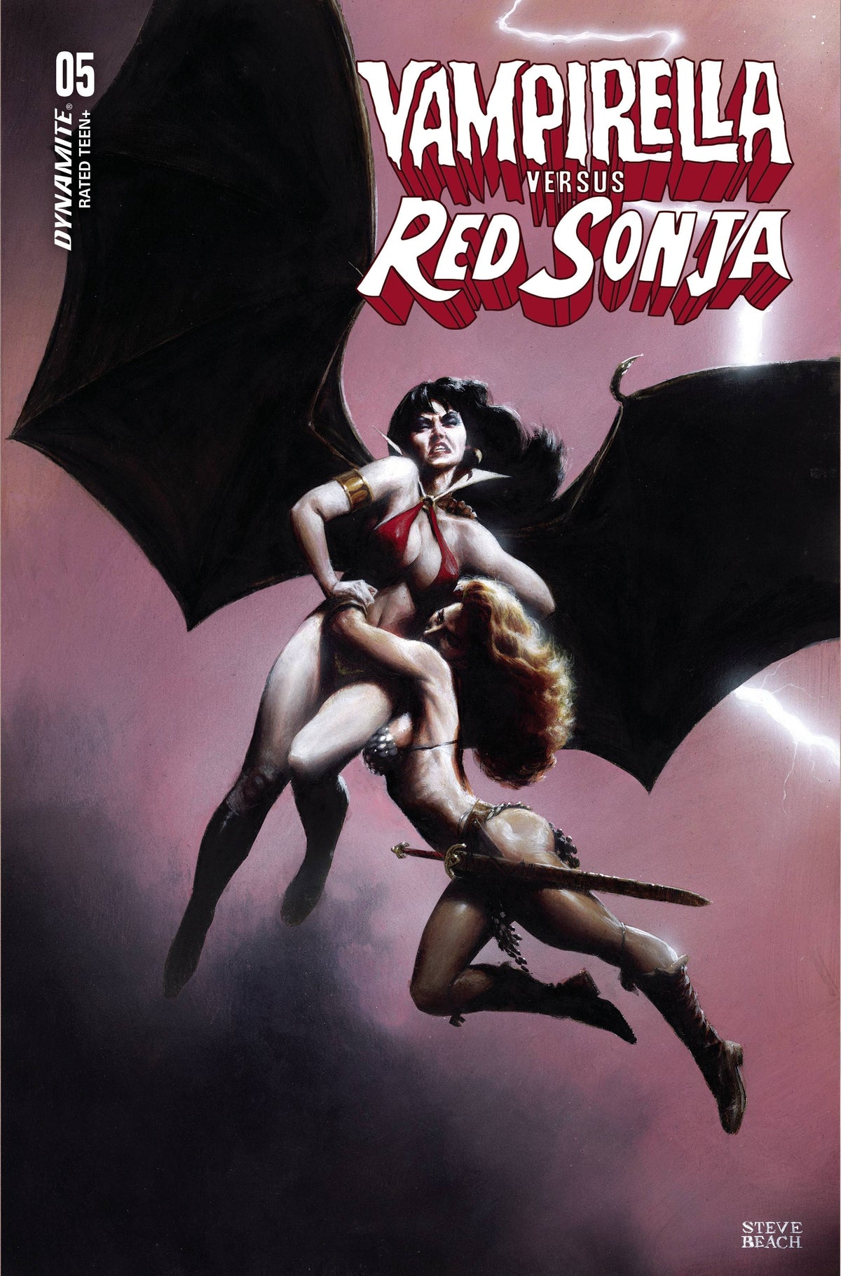 Dynamite Comic Books VAMPIRELLA VS RED SONJA #5 CVR C BEACH 72513032443605031 JAN230759