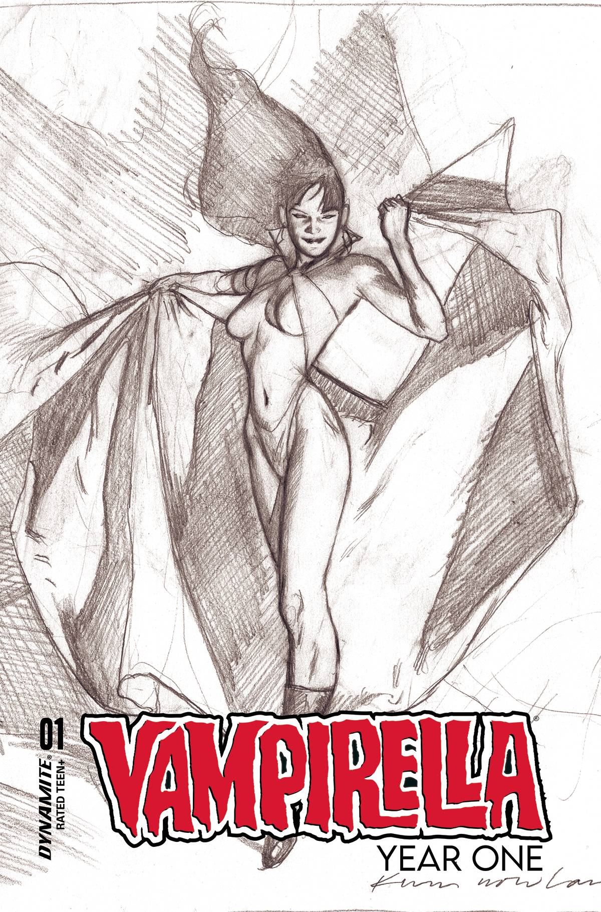 Dynamite Comic Books > Incentives VAMPIRELLA YEAR ONE #1 CVR G 1:10 INCV NOWLAN PENCILS ORIGINAL 72513032113801071 MAY220547