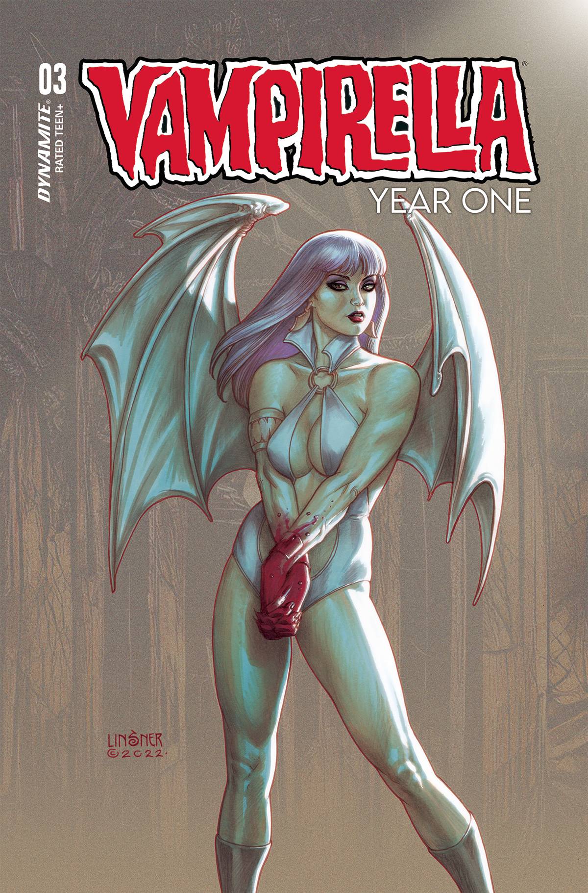 Dynamite Comic Books VAMPIRELLA YEAR ONE #3 CVR G 15 COPY INCV LINSNER ORIGINAL 72513032113803071 JUL220636