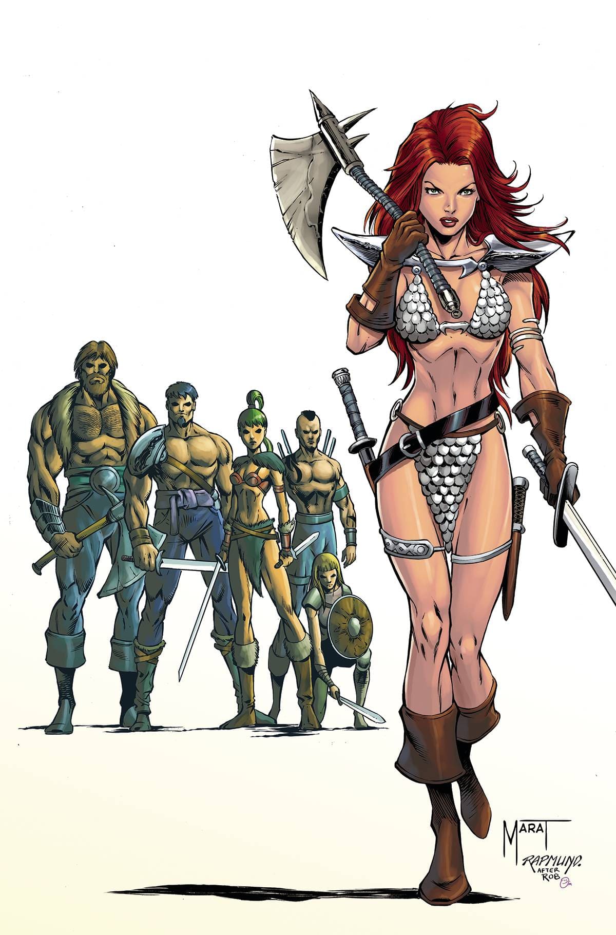 RED SONJA (2021) #8 COVER O 1:7 FOC LIEFELD HOMAGE MYCHAELS VARIANT - Third Eye