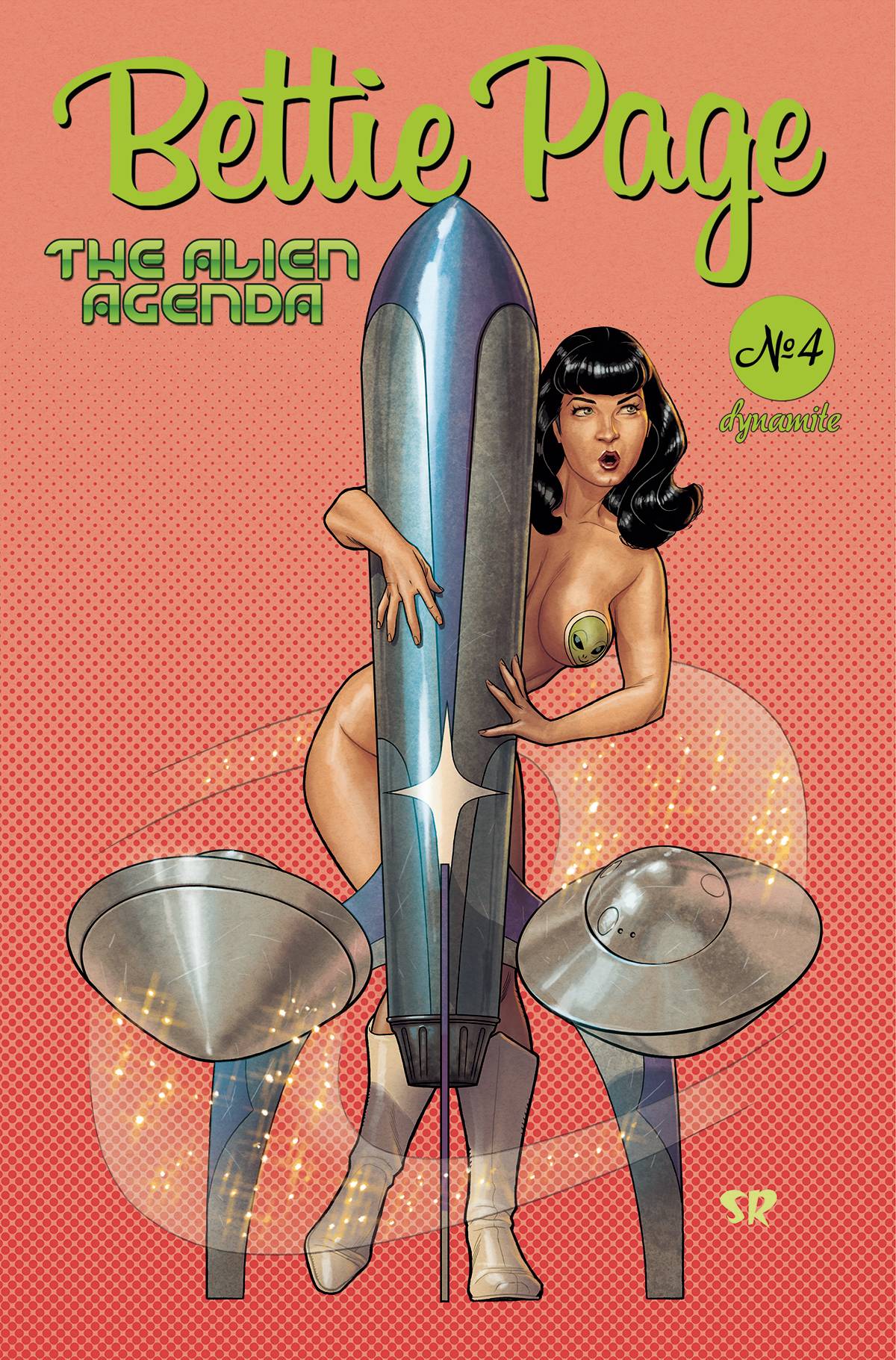 BETTIE PAGE ALIEN AGENDA #4 CVR C ROUX