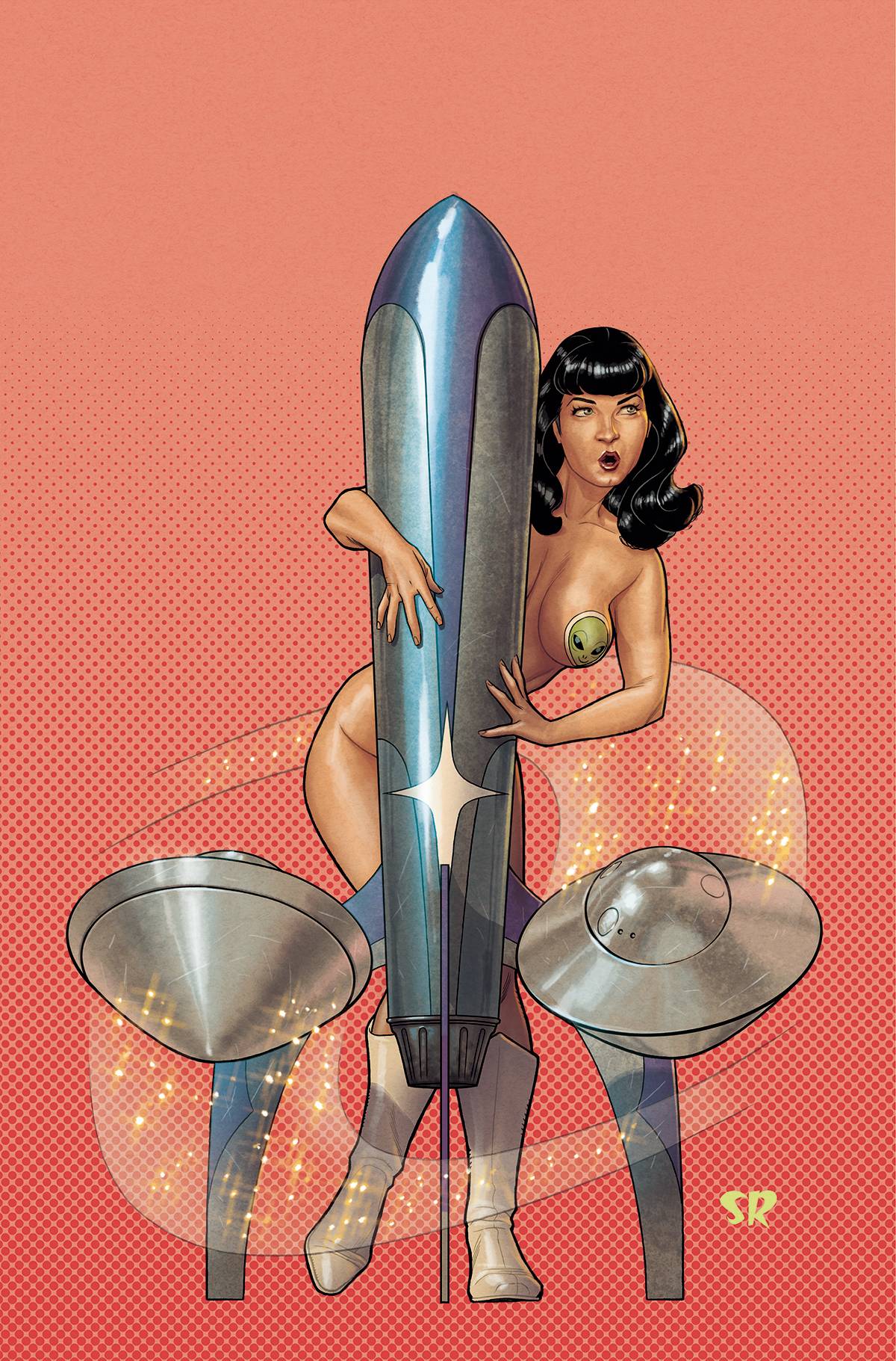 BETTIE PAGE ALIEN AGENDA #4 CVR I 1:30 INCV ROUX VIRGIN