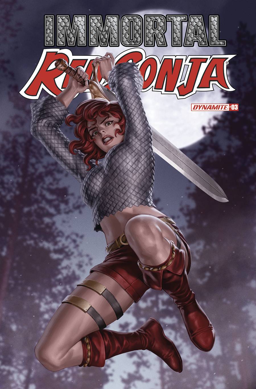 Dynamite Comic Books IMMORTAL RED SONJA #3 CVR B YOON 72513031884803021 APR220540