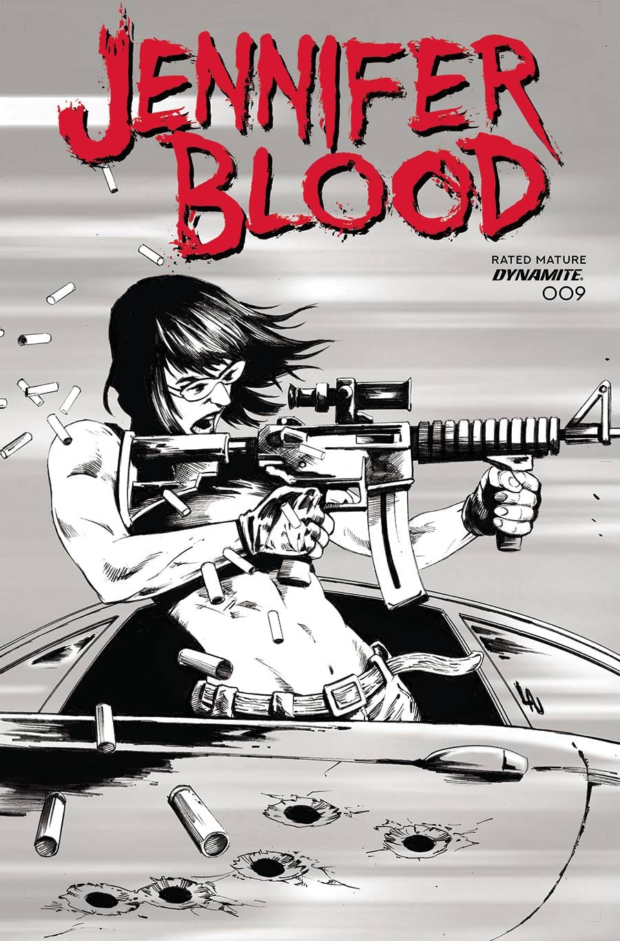 JENNIFER BLOOD #9 CVR G 1:15 INCV LAU B&W (MR)