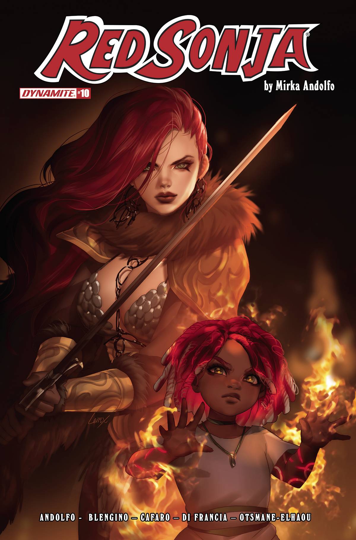 Dynamite Comic Books RED SONJA (2021) #10 CVR B LEIRIX 72513031082810021 APR220595