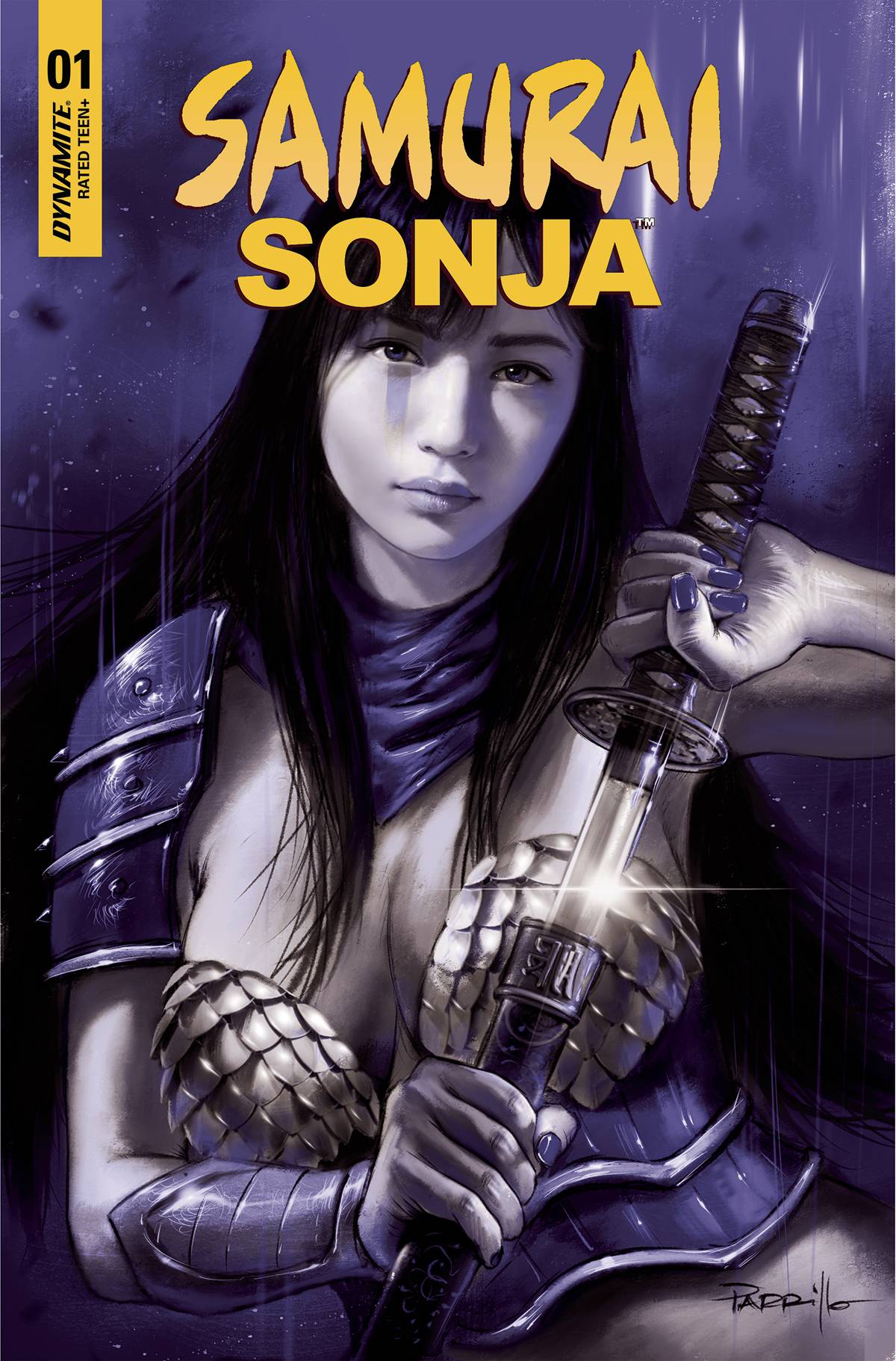 Dynamite Comic Books > Incentives SAMURAI SONJA #1 CVR G 1:10 INCV PARRILLO TINT 72513031956201071 APR220426