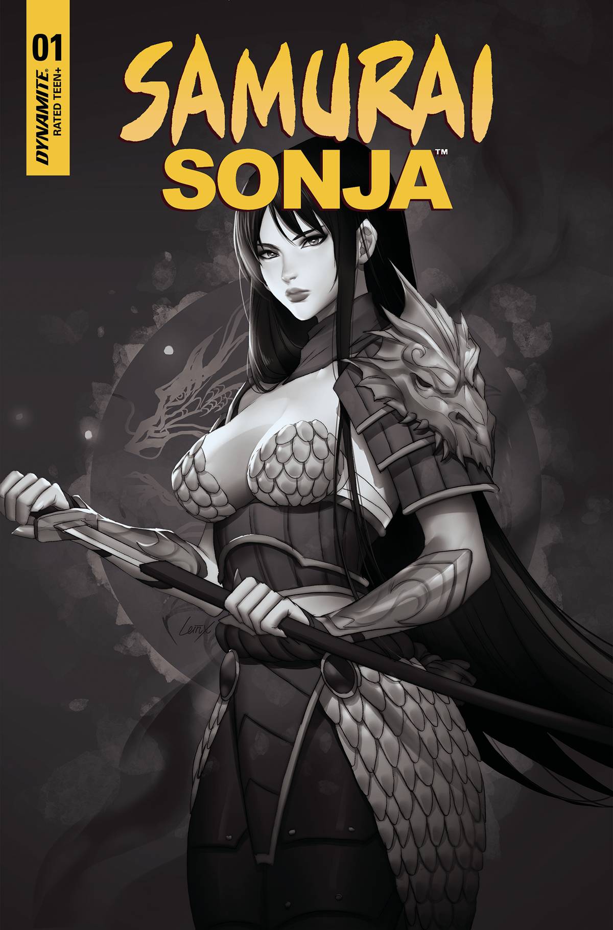 SAMURAI SONJA #1 CVR H 1:20 INCV LEIRIX B&W