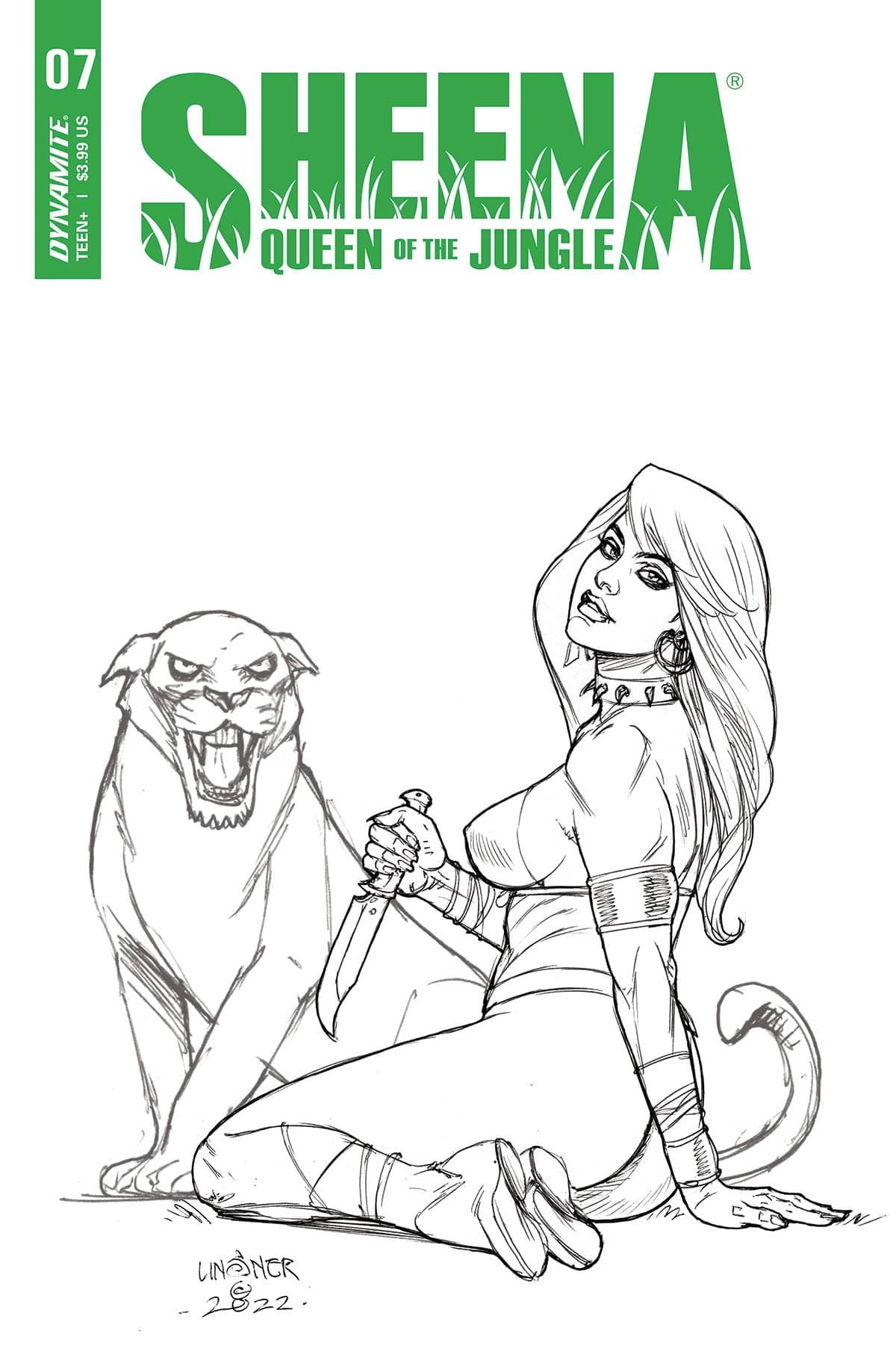 SHEENA QUEEN JUNGLE #7 CVR F 1:10 INCV LINSNER B&W