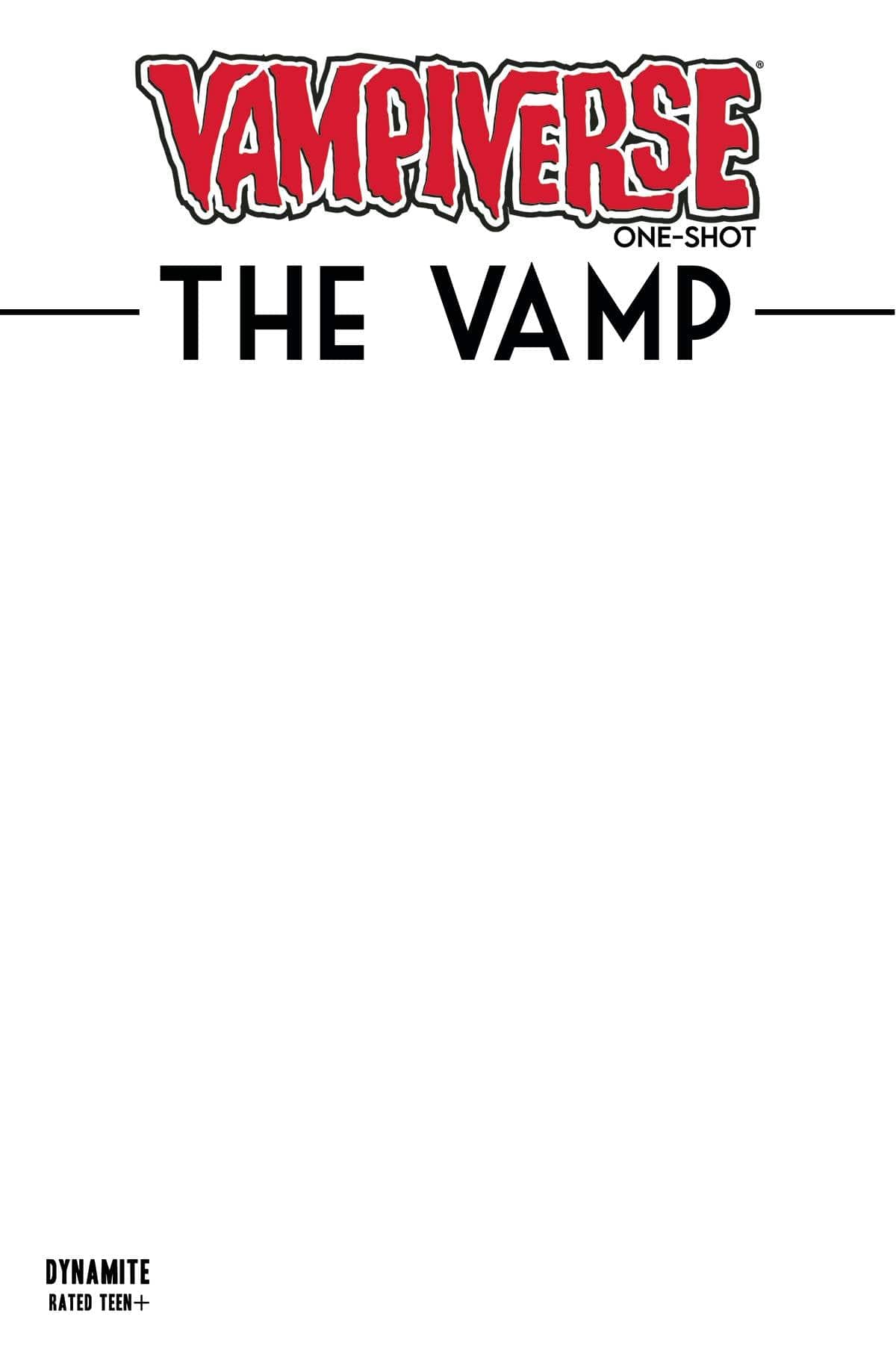 Dynamite Comic Books VAMPIVERSE PRESENTS VAMP #1 CVR D BLANK AUTHENTIX 72513031768101041 APR220457