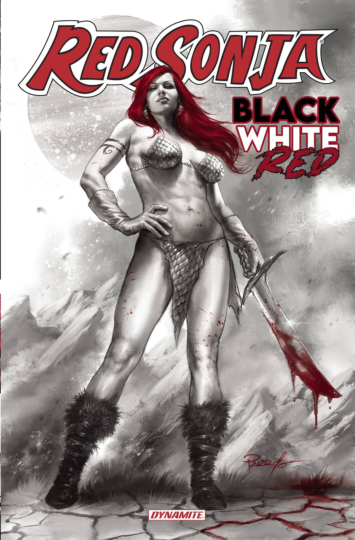 DYNAMITE Graphic Novel Red Sonja Black White Red HC Sgn ED Vol 01 9781524122034 JAN220675