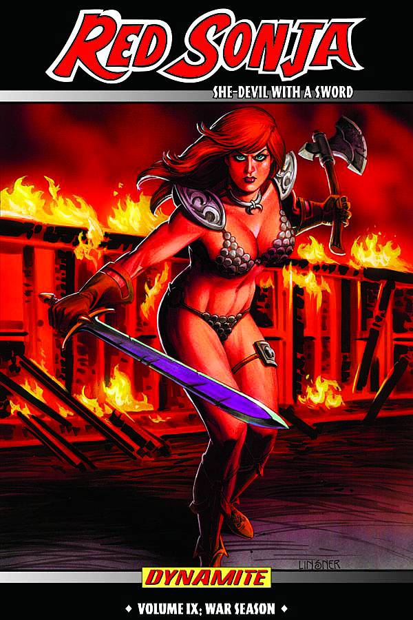 DYNAMITE Graphic Novel Red Sonja She Devil TP Vol 09 War Season 9781606901120 FEB220538