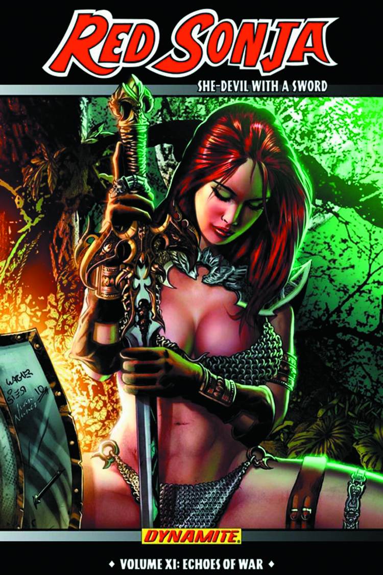 DYNAMITE Graphic Novel Red Sonja She Devil TP Vol 11 Echoes Of War 9781606904091 FEB220540