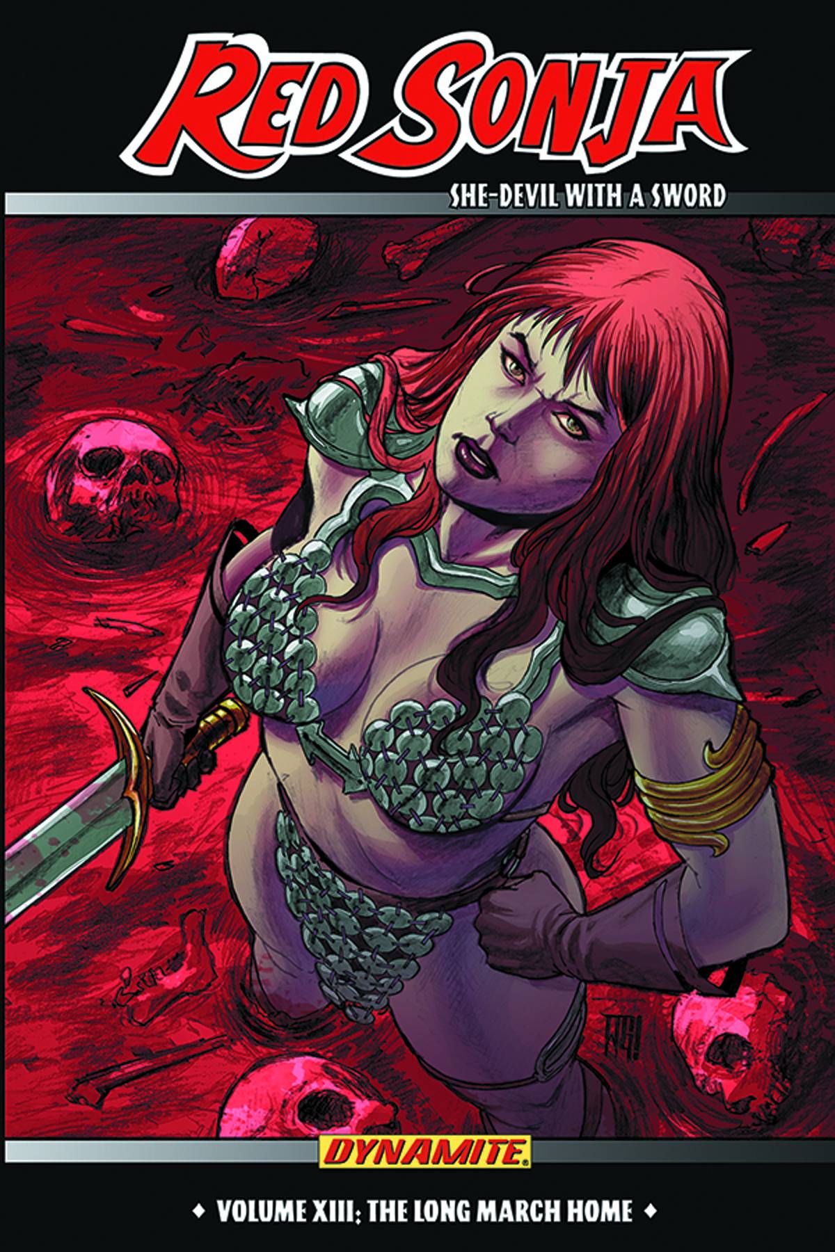 DYNAMITE Graphic Novel Red Sonja She Devil TP Vol 13 The Long March Home 9781606904565 FEB220542