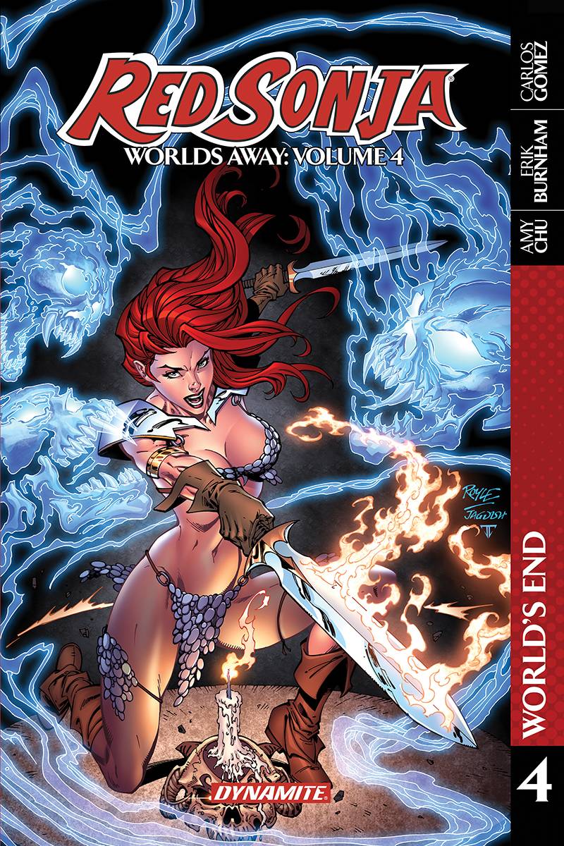 DYNAMITE Graphic Novel Red Sonja Worlds Away TP Vol 04 Blade Skath 9781524109820 FEB220551