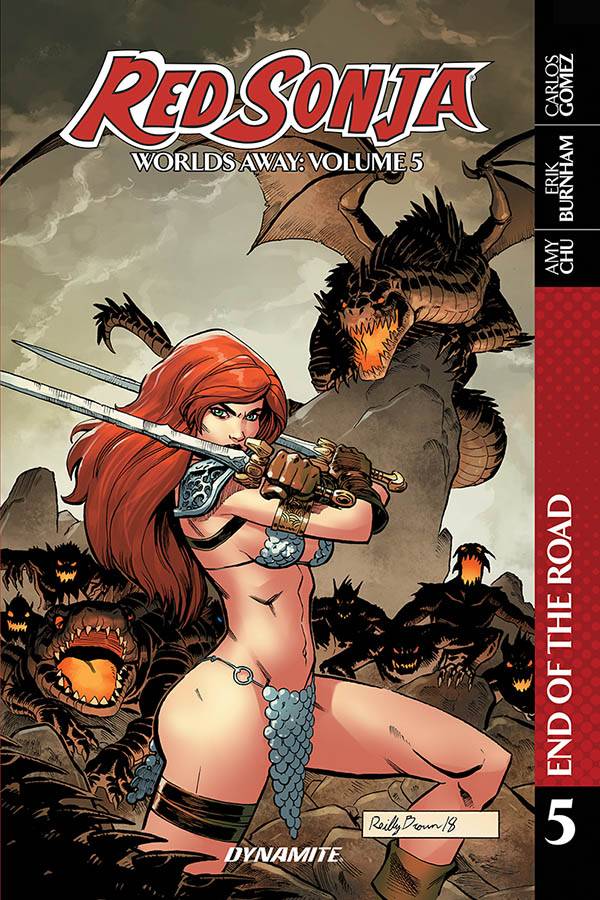 DYNAMITE Graphic Novel Red Sonja Worlds Away TP Vol 05 End Of Road 9781524115265 FEB220552