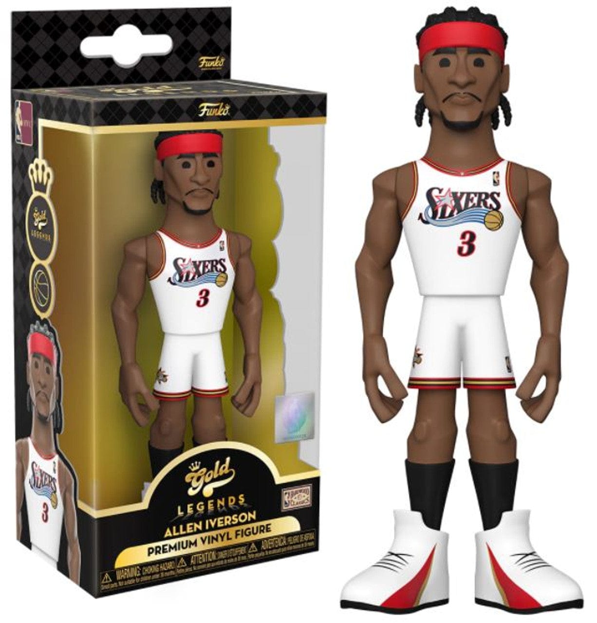 Funko Toys > Funko > Gold Series Funko Gold Legends: NBA - Allen Iverson 889698577519 57751