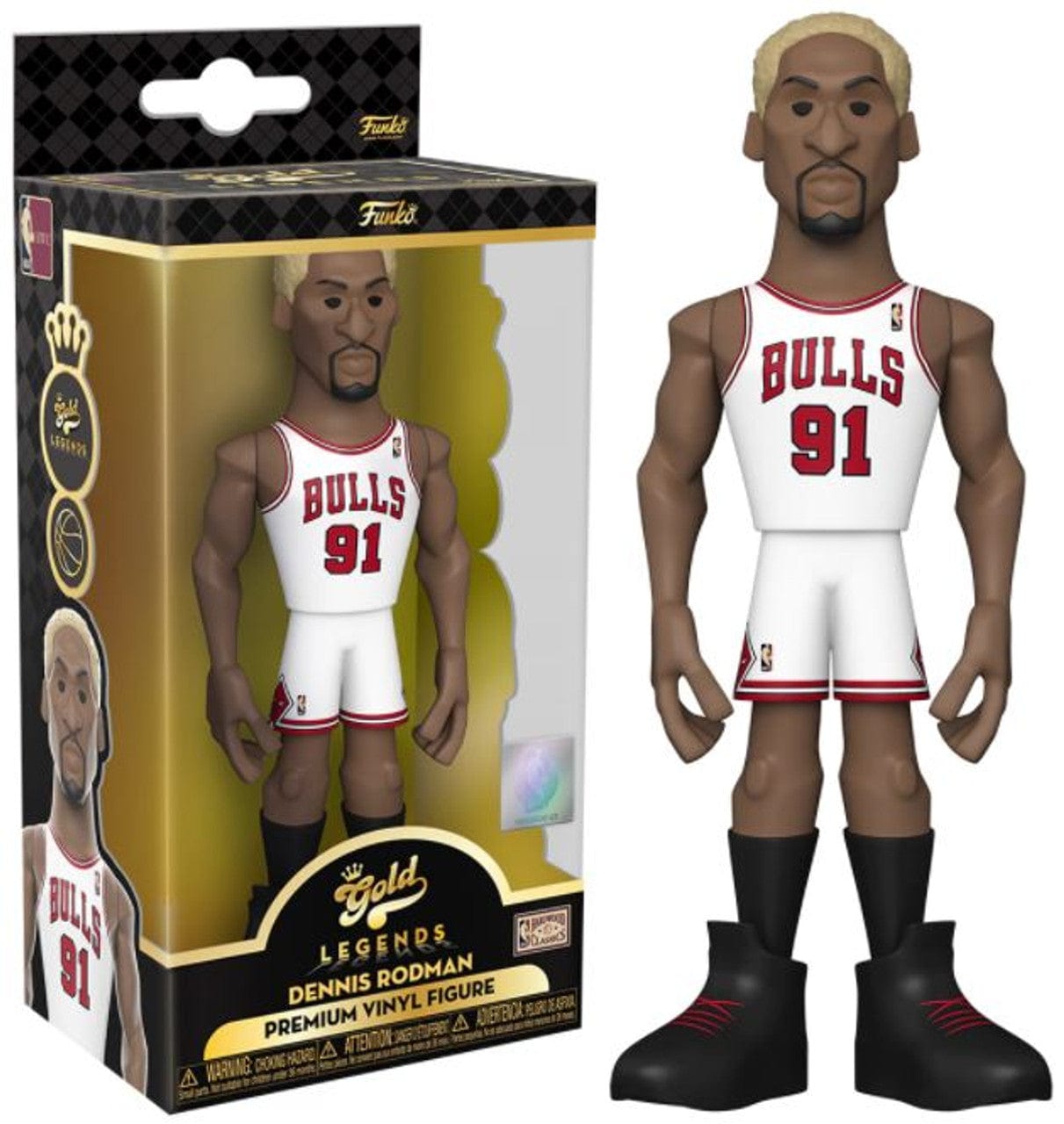 Funko Toys > Funko > Gold Series Funko Gold: NBA - Dennis Rodman (Bulls) 889698611589 61158