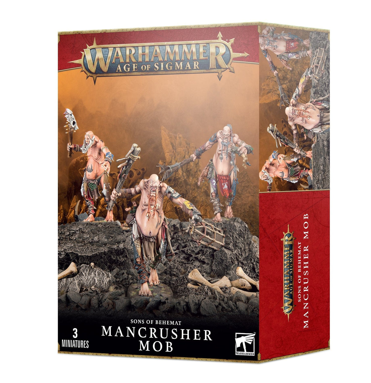 Games Workshop Tabletop Games > Games Workshop > Age of Sigmar Warhammer - Age of Sigmar: Sons of Behemat - Mancrusher Mob 5011921177790 93-09