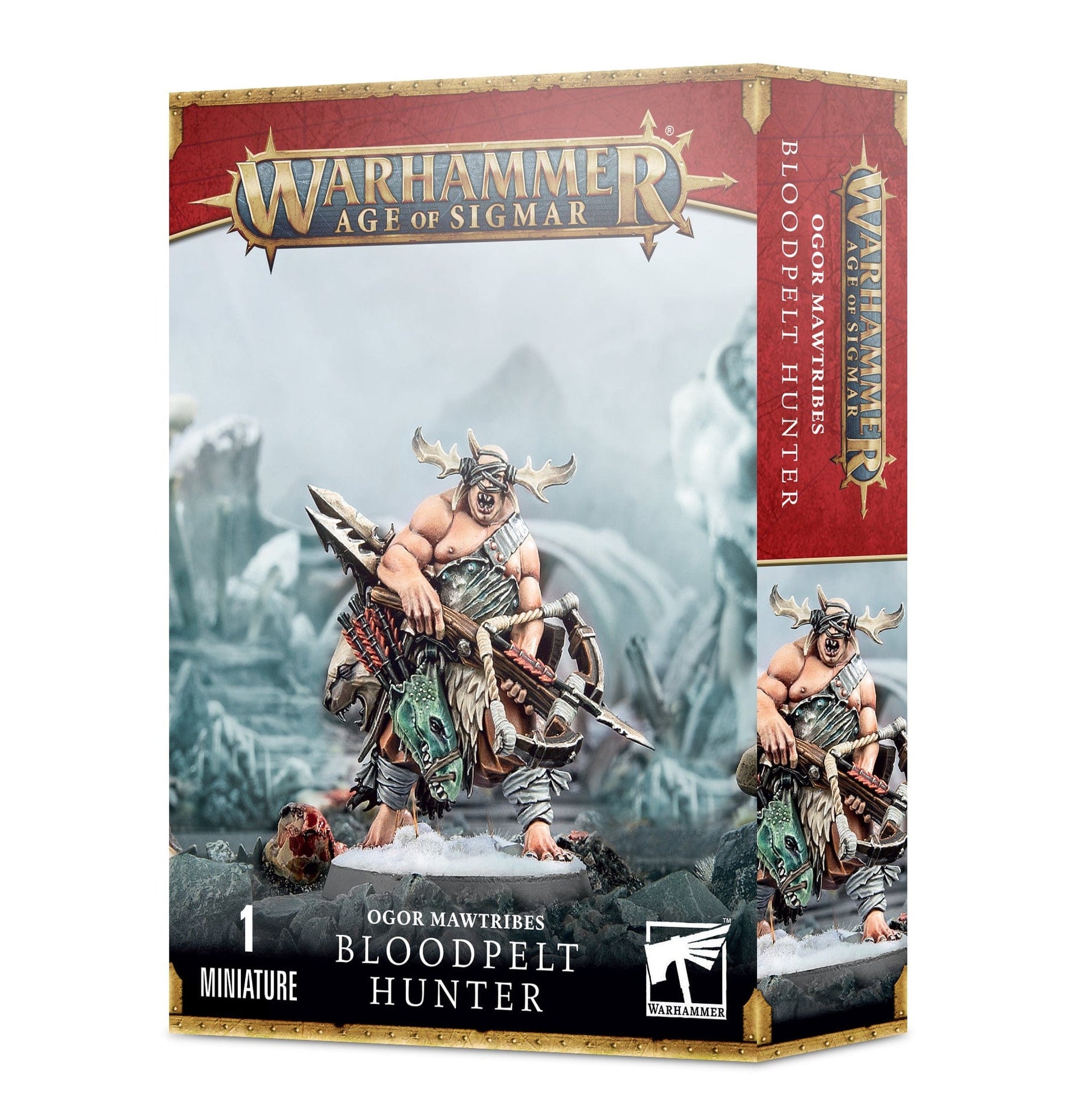 Games Workshop Tabletop Games > Games Workshop > Age of Sigmar Warhammer - Age of Sigmar: Ogor Mawtribes - Bloodpelt Hunter 5011921162925 95-21