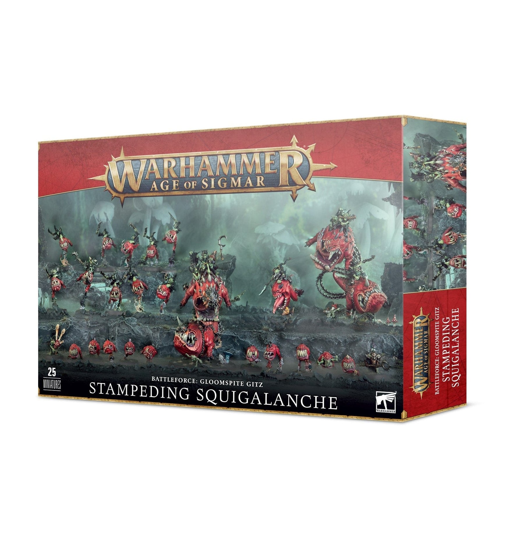 Games Workshop Tabletop Games > Games Workshop > Age of Sigmar Warhammer - Age of Sigmar: Gloomspite Gitz - Battleforce, Stampeding Squigalanche 5011921204274 89-80