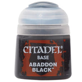 Citadel: Base Paint - Abaddon Black (New Version)