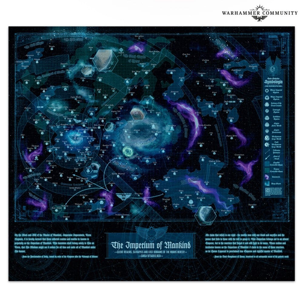 Warhammer - Horus Heresy: Map - Imperium of Mankind - Third Eye
