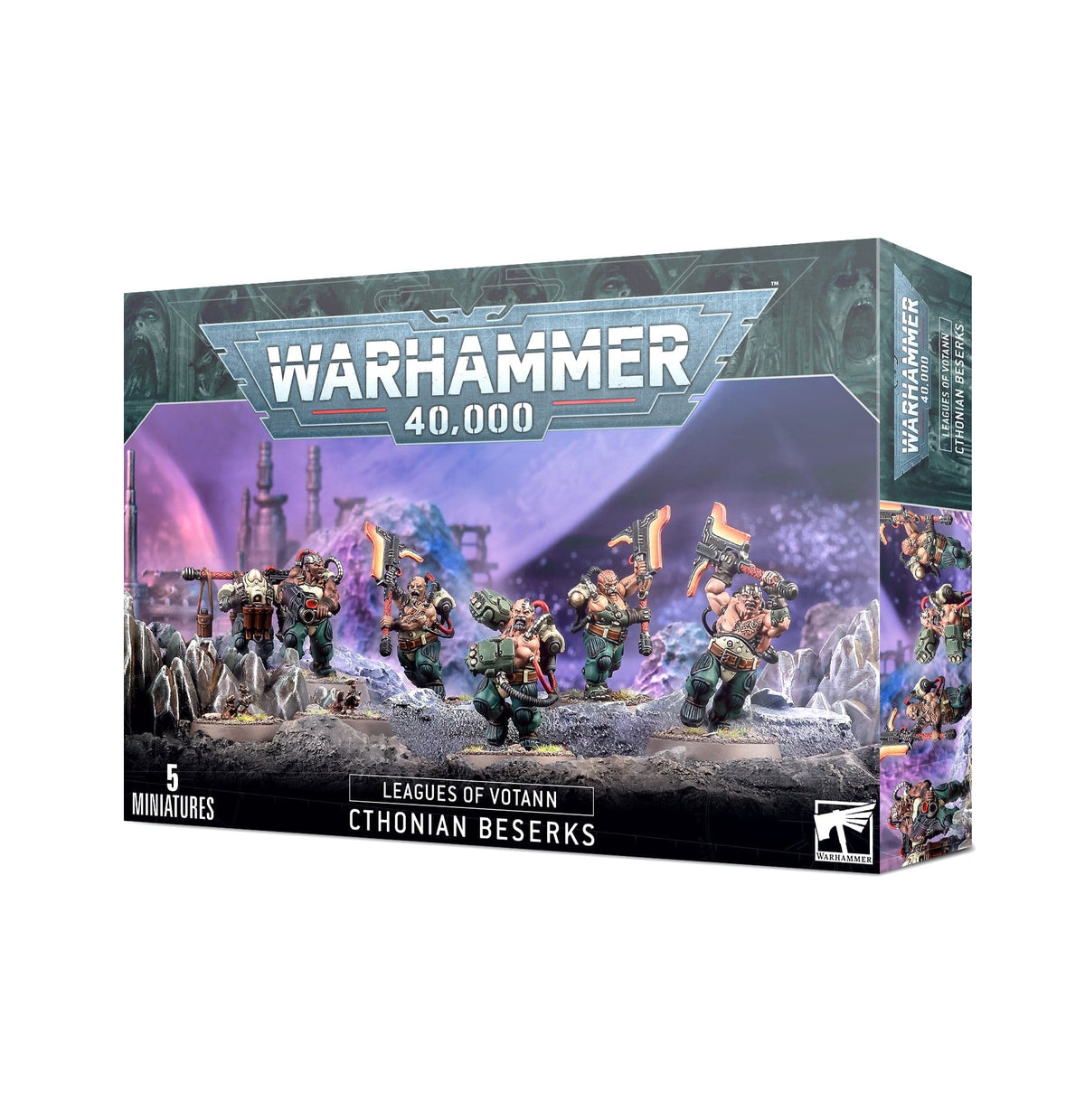 Games Workshop Tabletop Games > Games Workshop > Warhammer 40k > Leagues of Votann Warhammer - 40k: Leagues of Votann - Cthonian Berserks 5011921172351 69-05