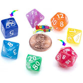 Gate Keeper Games Dice > Gate Keeper Games Mighty Tiny Dice: Rainbow Bits (7 Polyhedral Dice Set) 786468917714 GKG TINYSG777