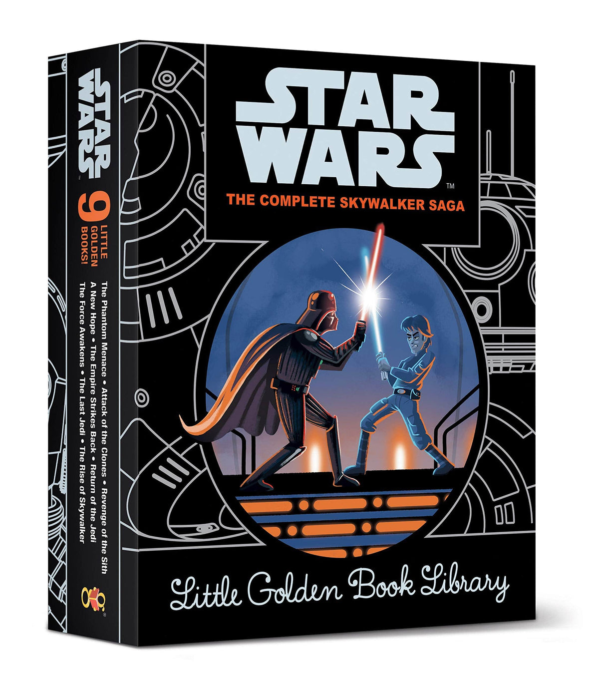 Golden Books Books > Kids Little Golden Book: Star Wars - Complete Skywalker Saga HC Box Set 9780736440882