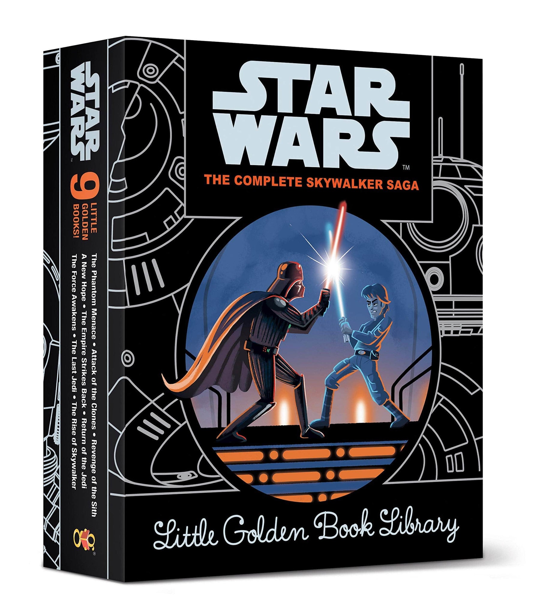 Golden Books Books > Kids Little Golden Book: Star Wars - Complete Skywalker Saga HC Box Set 9780736440882