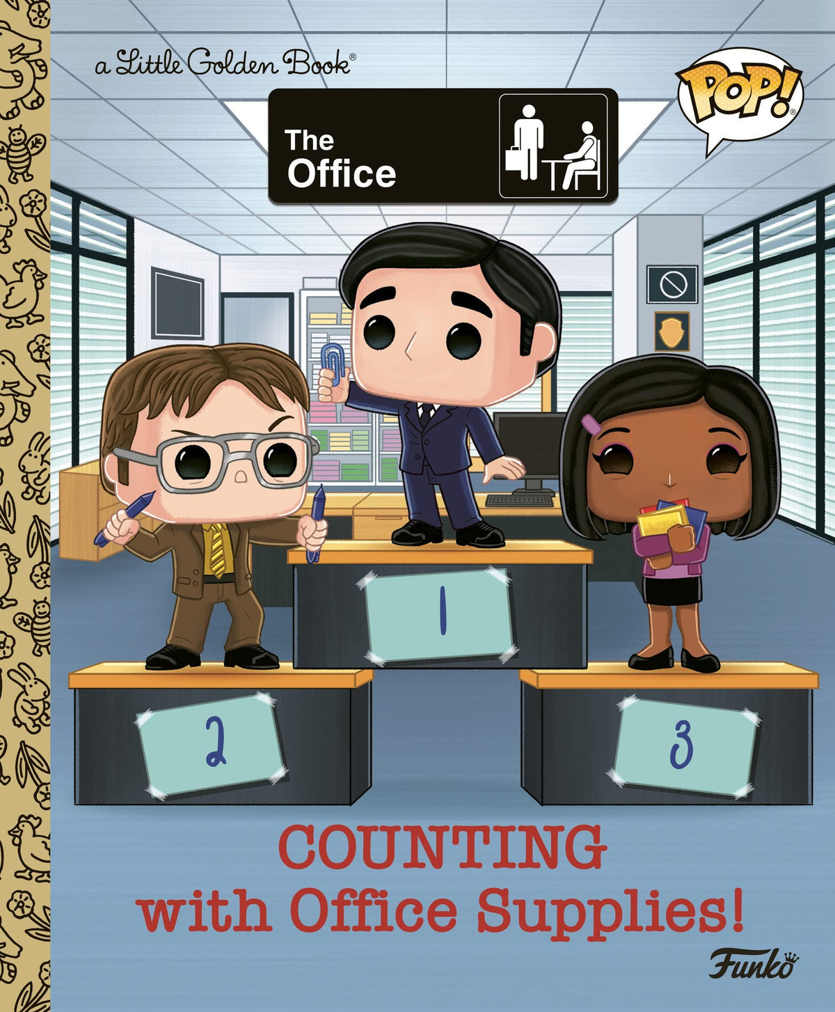 Golden Books Books > Kids Little Golden Book: Office - Counting with Office Supplies (Funko Pop!) 9780593482957