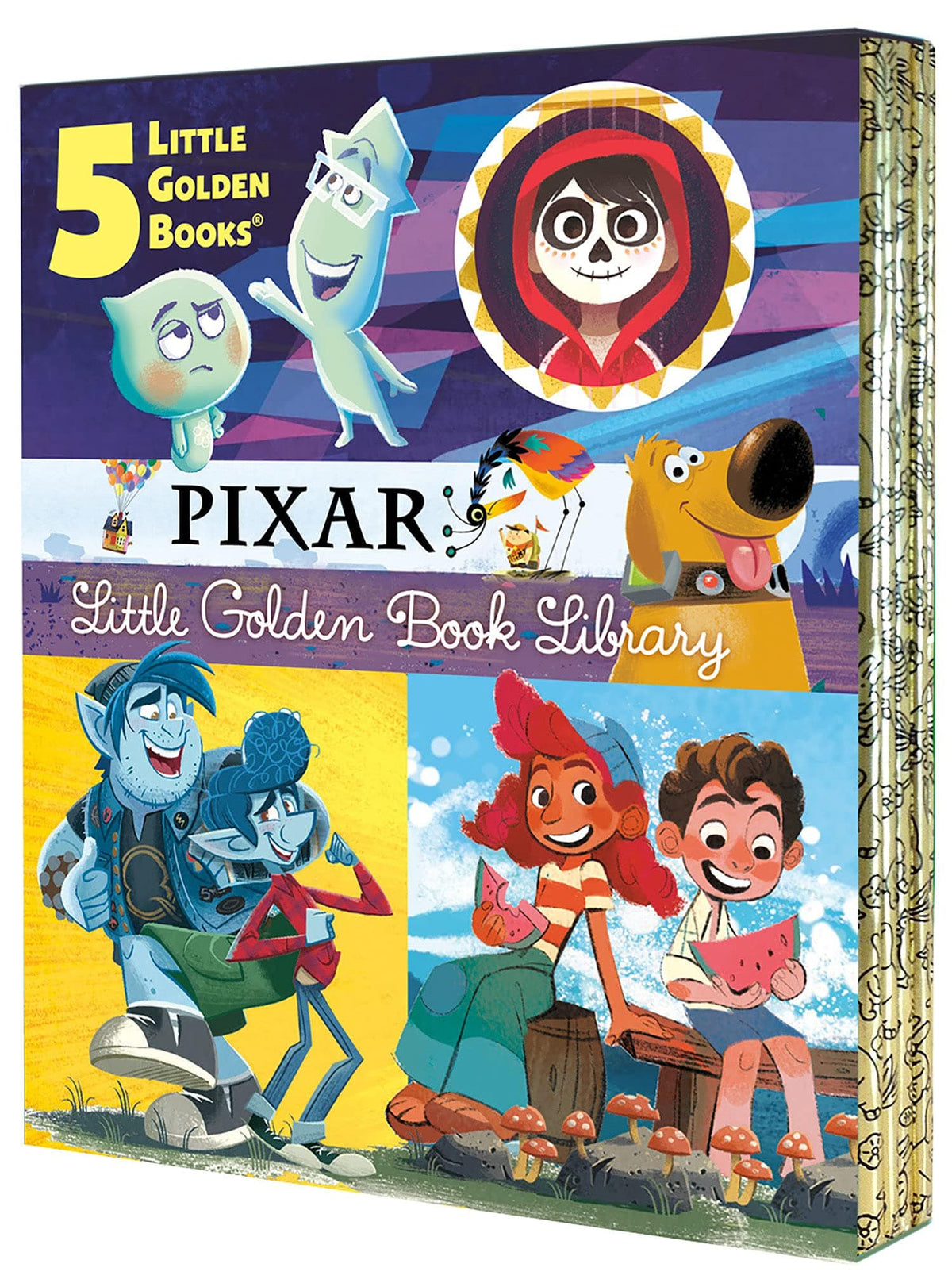 Golden Books Books > Kids Little Golden Book: Disney - Coco, Up, Onward, Soul, Luca - Box Set HC (Little Golden Book) 9780736442466