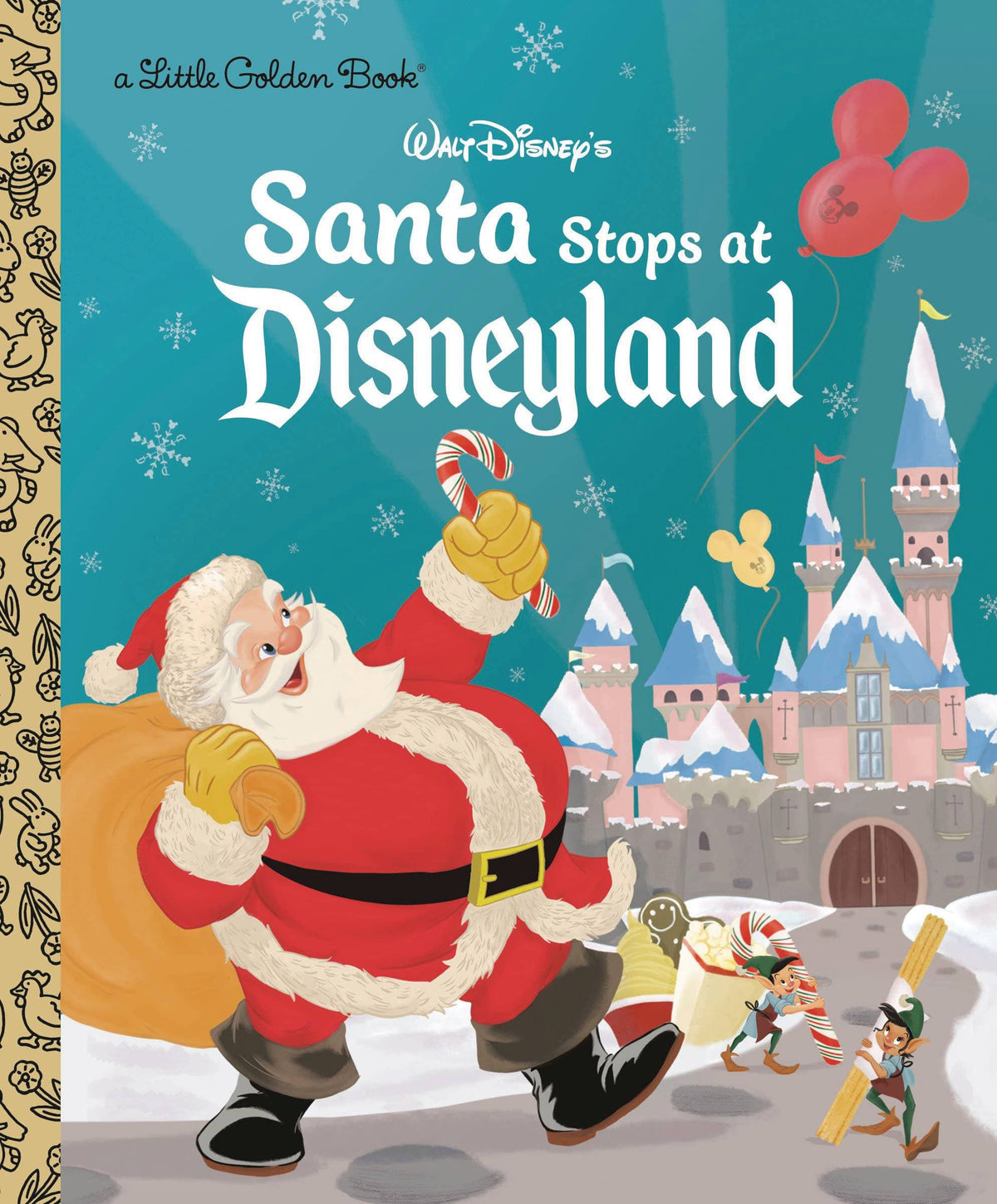 Golden Books Books Little Golden Book - Santa Stops at Disneyland 9780736443357 JUL221549