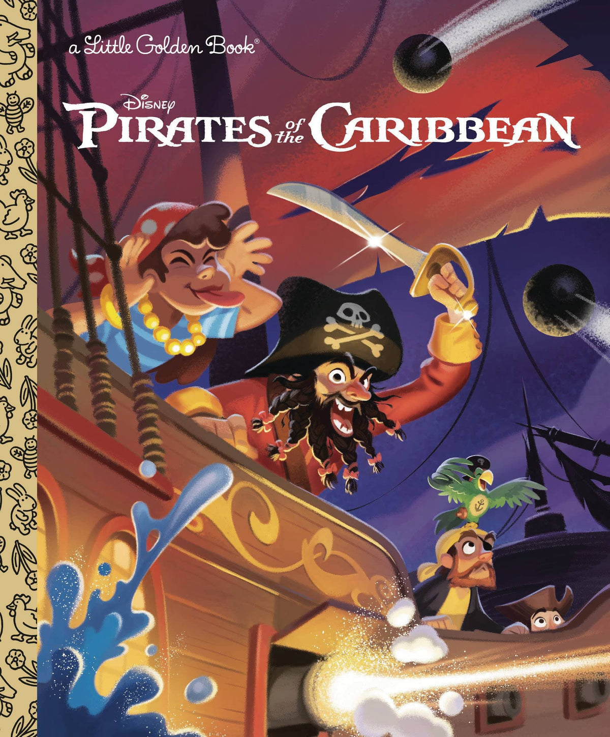 GOLDEN BOOKS Graphic Novel Pirates Of Caribbean Disney Classic Little Golden Book 9780736443838 MAR231551