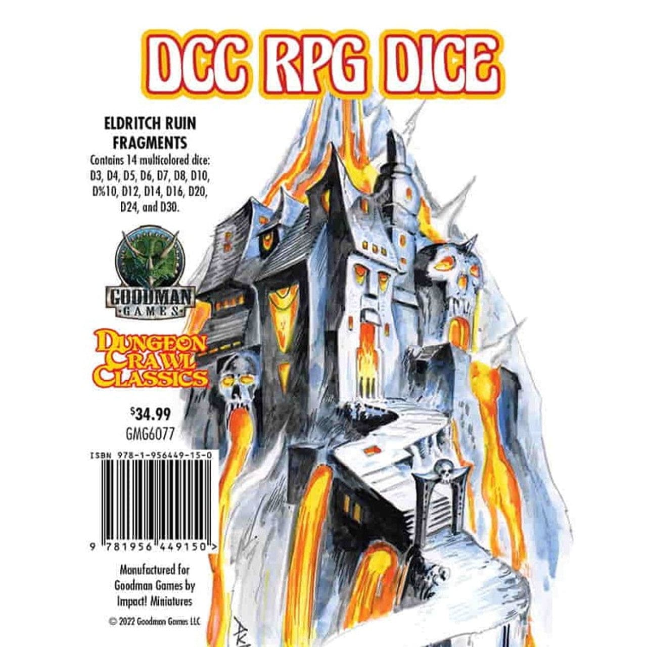 Goodman Games Dice > Other Dice Dungeon Crawl Classics: Eldritch Ruin Dice Set 9781956449662 GMG 6066