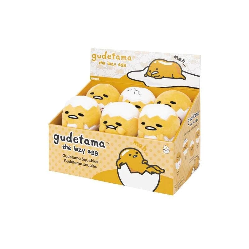 Gund Toys > Plushies Gudetama the Lazy Egg - Gudetama Squishies (Double AA Egg) 778988329054 6060102