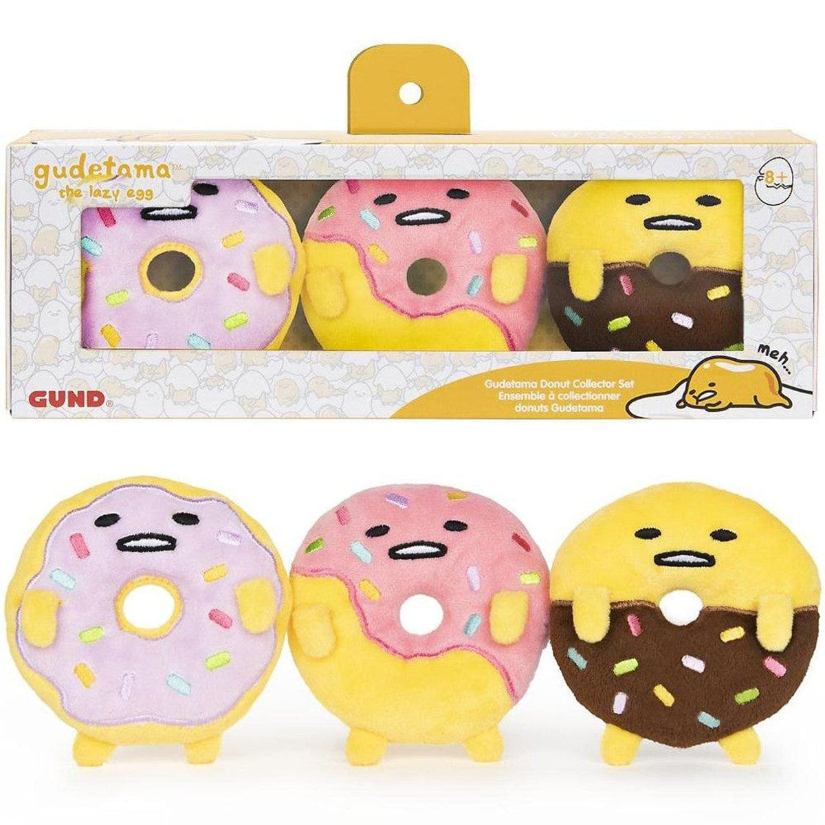 Gund Toys > Plushies Gund: Sanrio - Gudetama Donut Collector Set 778988316375 6058916