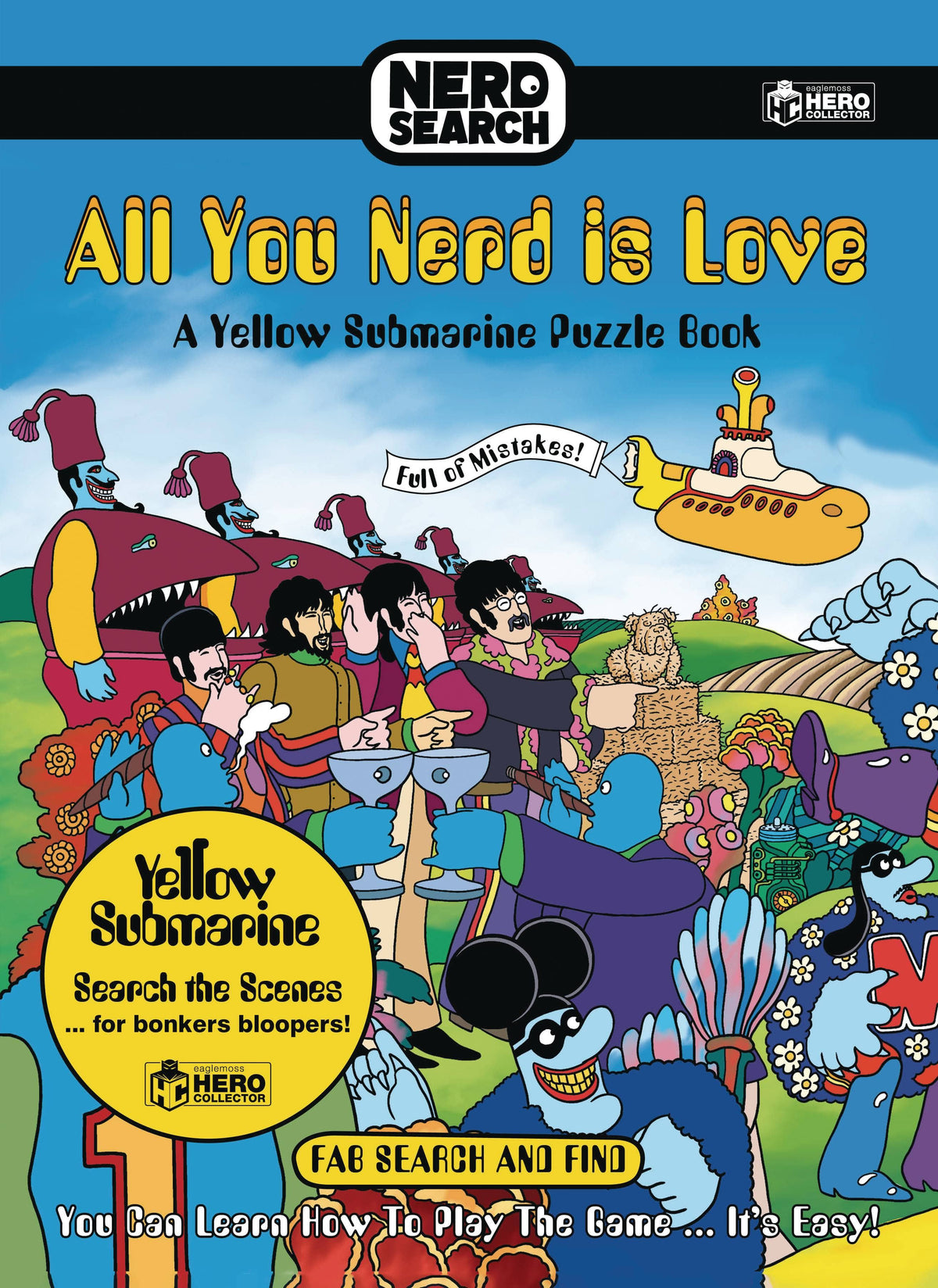 Hero Collector Books > Activity Books BEATLES NERD SEARCH ALL YOU NERD IS LOVE YELLOW SUBMARINE 9781858759555 AUG211824