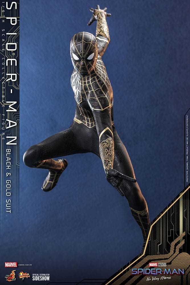 Hot Toys Toys > Action Figures > Other Action Figures Hot Toys Collectible Figure: Marvel - Spider-Man, Black & Gold Suit (No Way Home) 4895228608451 908916